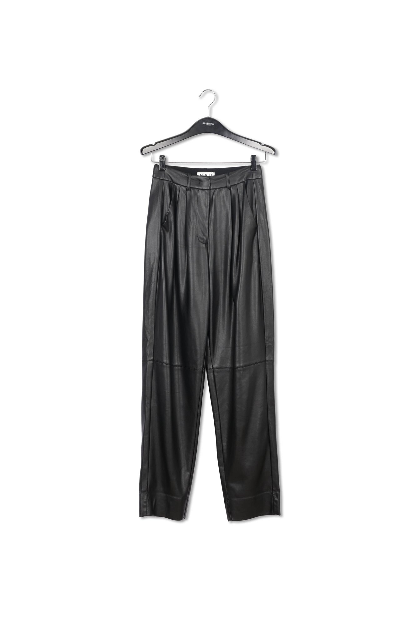 Zwarte baggy broek van faux leer RE—SSENTIEL tweedehands photo 3