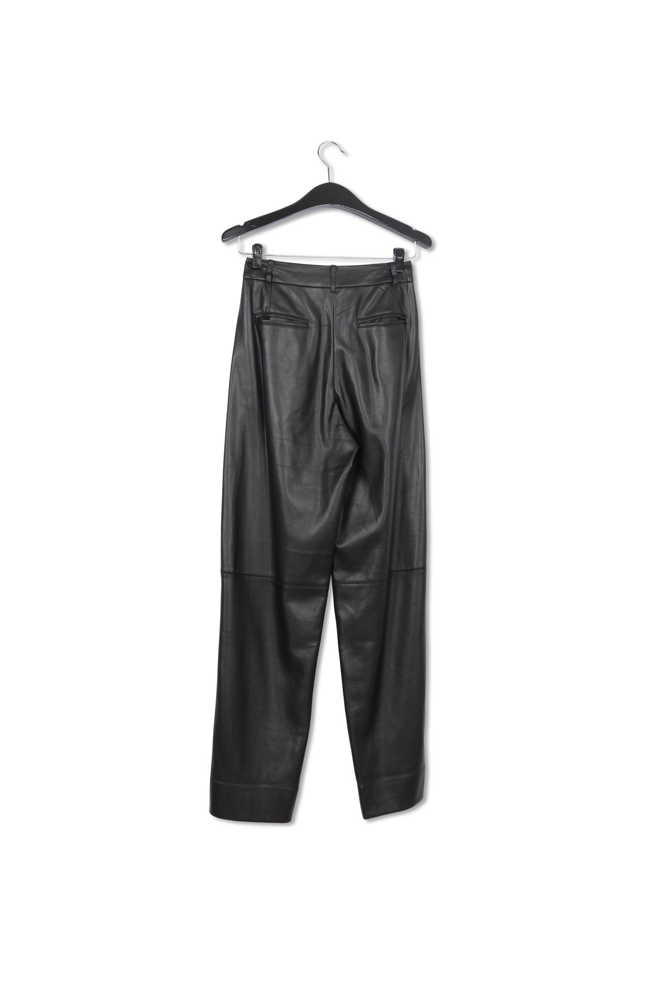 Zwarte baggy broek van faux leer RE—SSENTIEL tweedehands photo 6