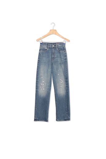 Jean Tedie Ultra High Straight Turn Up Ankle Selvedge G-star seconde main photo 1