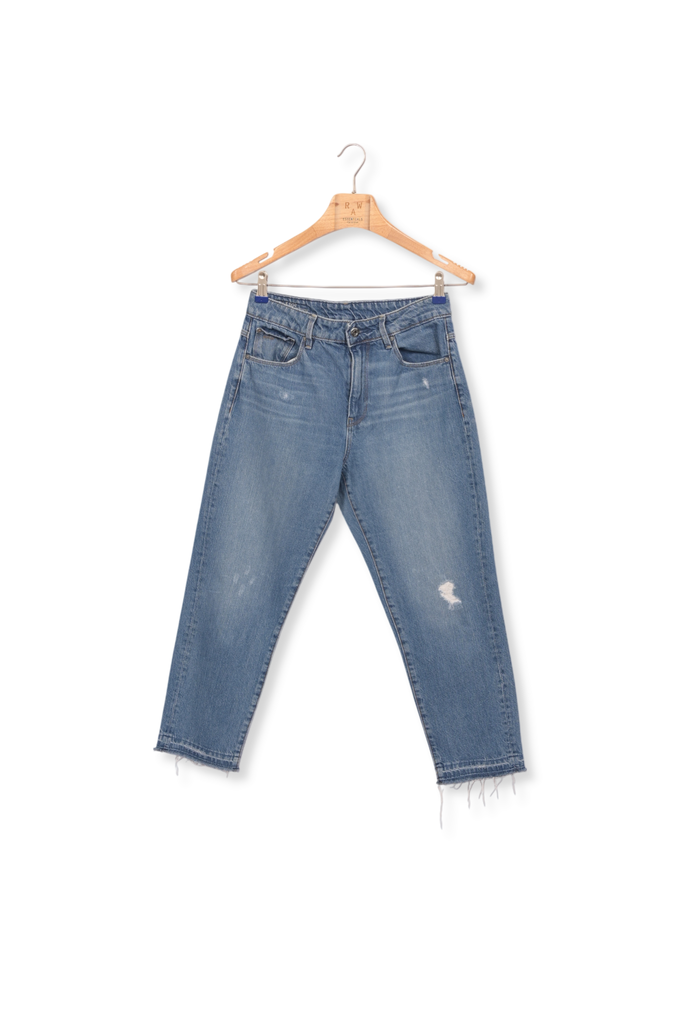 3301 Ultra High Straight Ripped 7/8-Length Jeans G-star seconde main photo 1