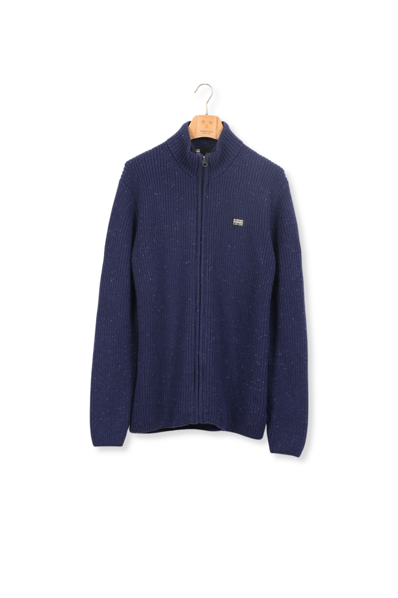 Double Collar Knitted Sweater Jacke G-star Second-Hand photo 1
