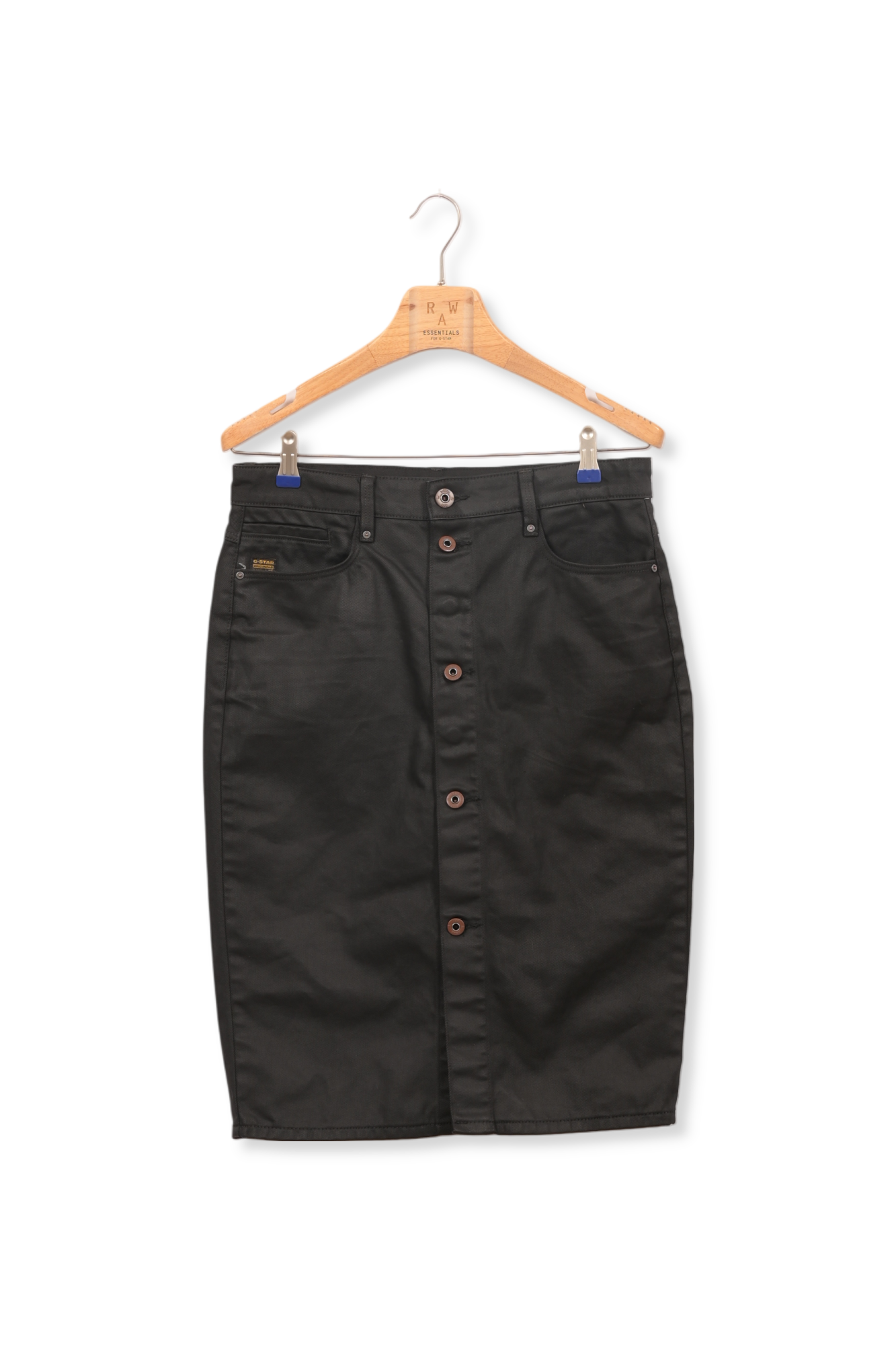 Noxer Navy Button Pencil Rok G-star Second-Hand photo 1