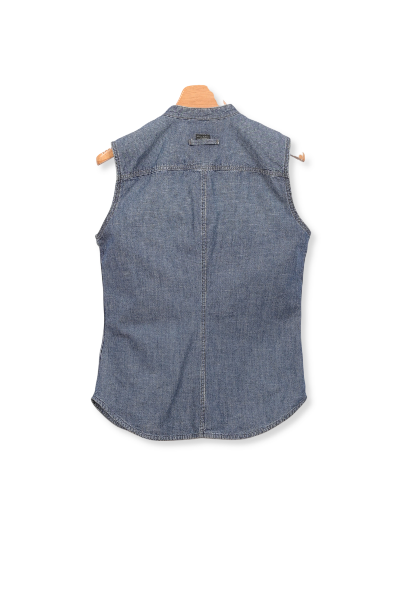 Premium Slim Mouwloos Denim Shirt G-star tweedehands photo 2