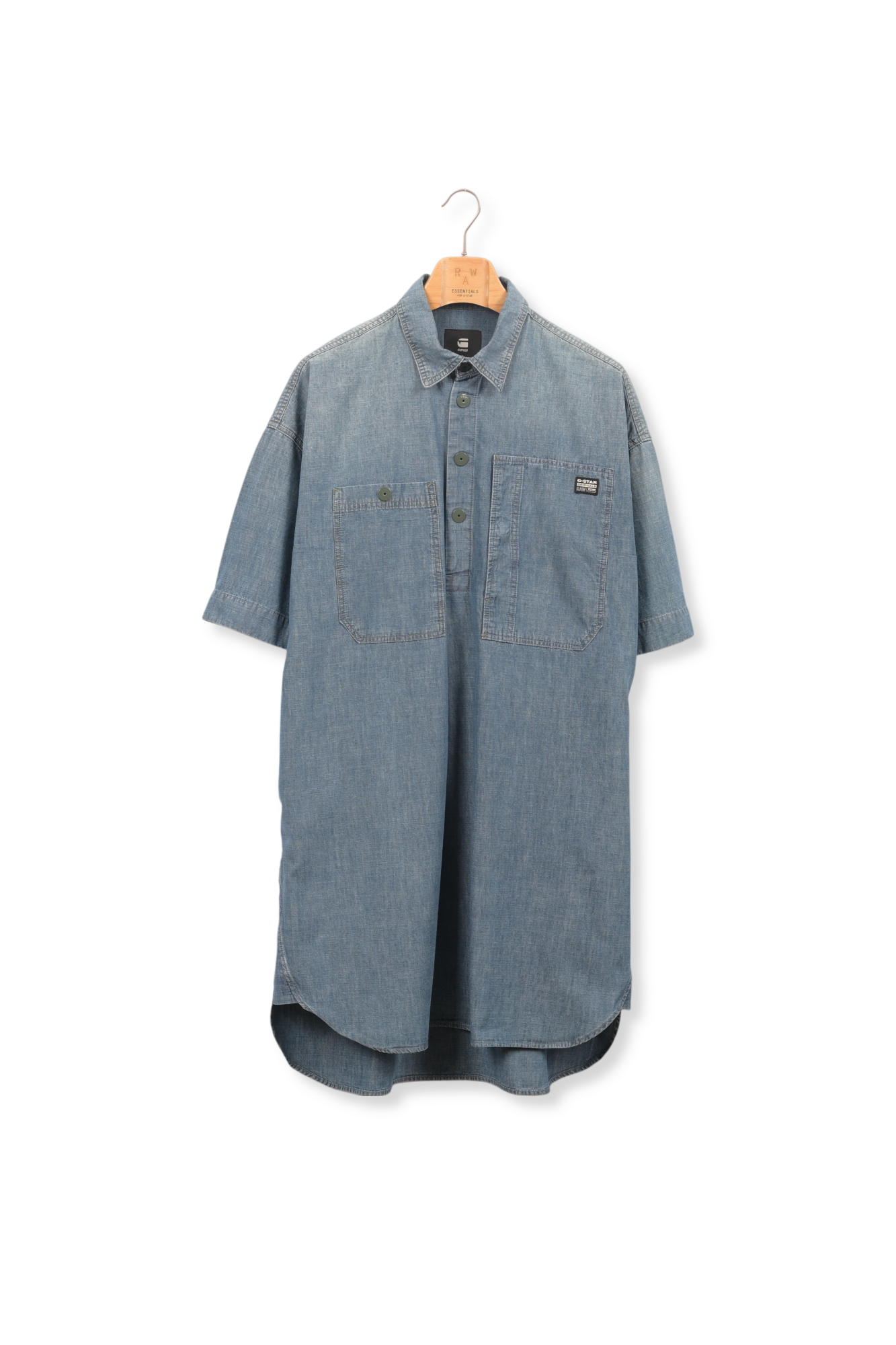 Denim Shirt Kleid G-star Second-Hand photo 1