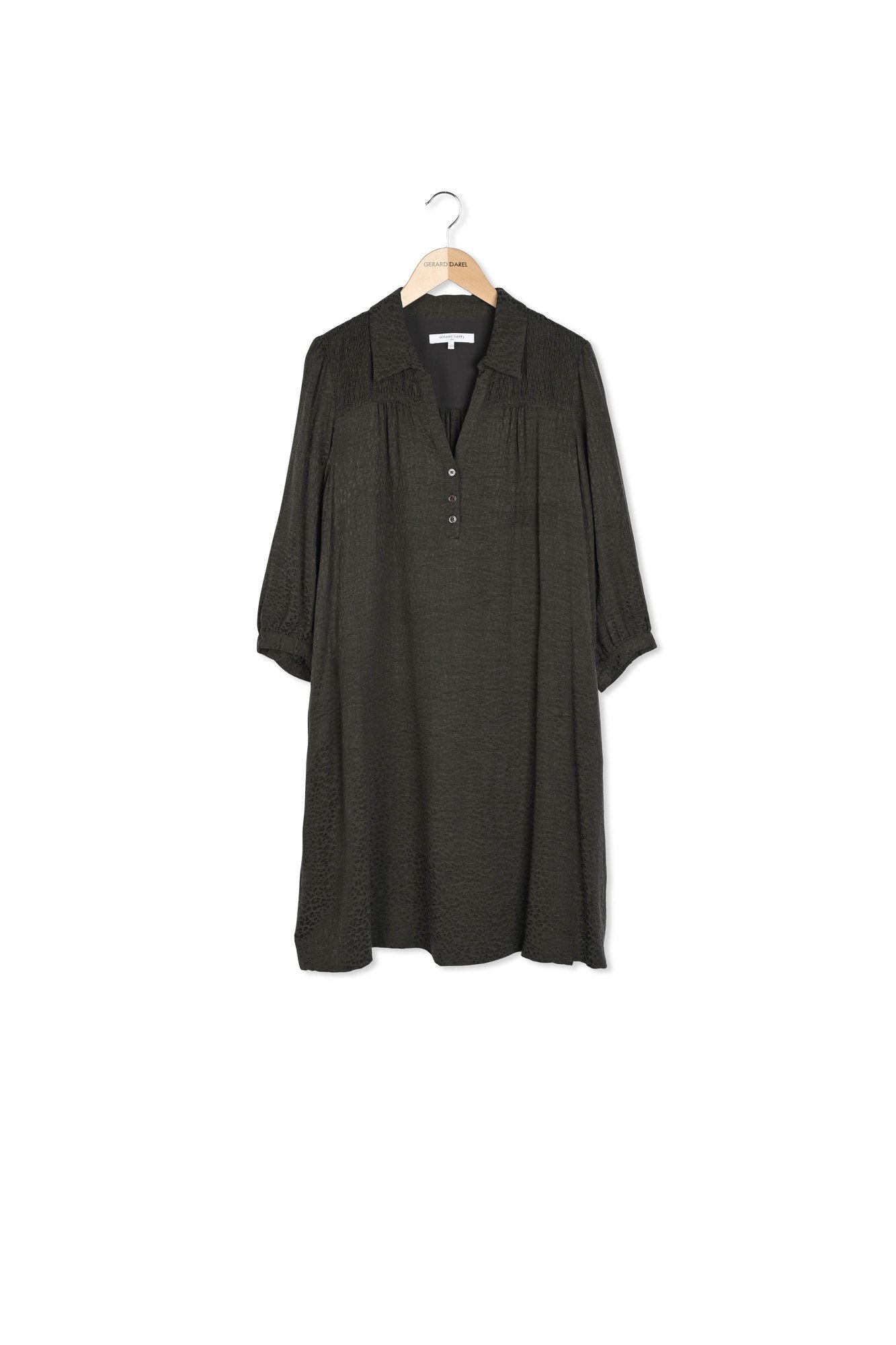 Robe soyeuse avec motif léopard ton sur ton - JANELLE Gerard Darel seconde main photo 1
