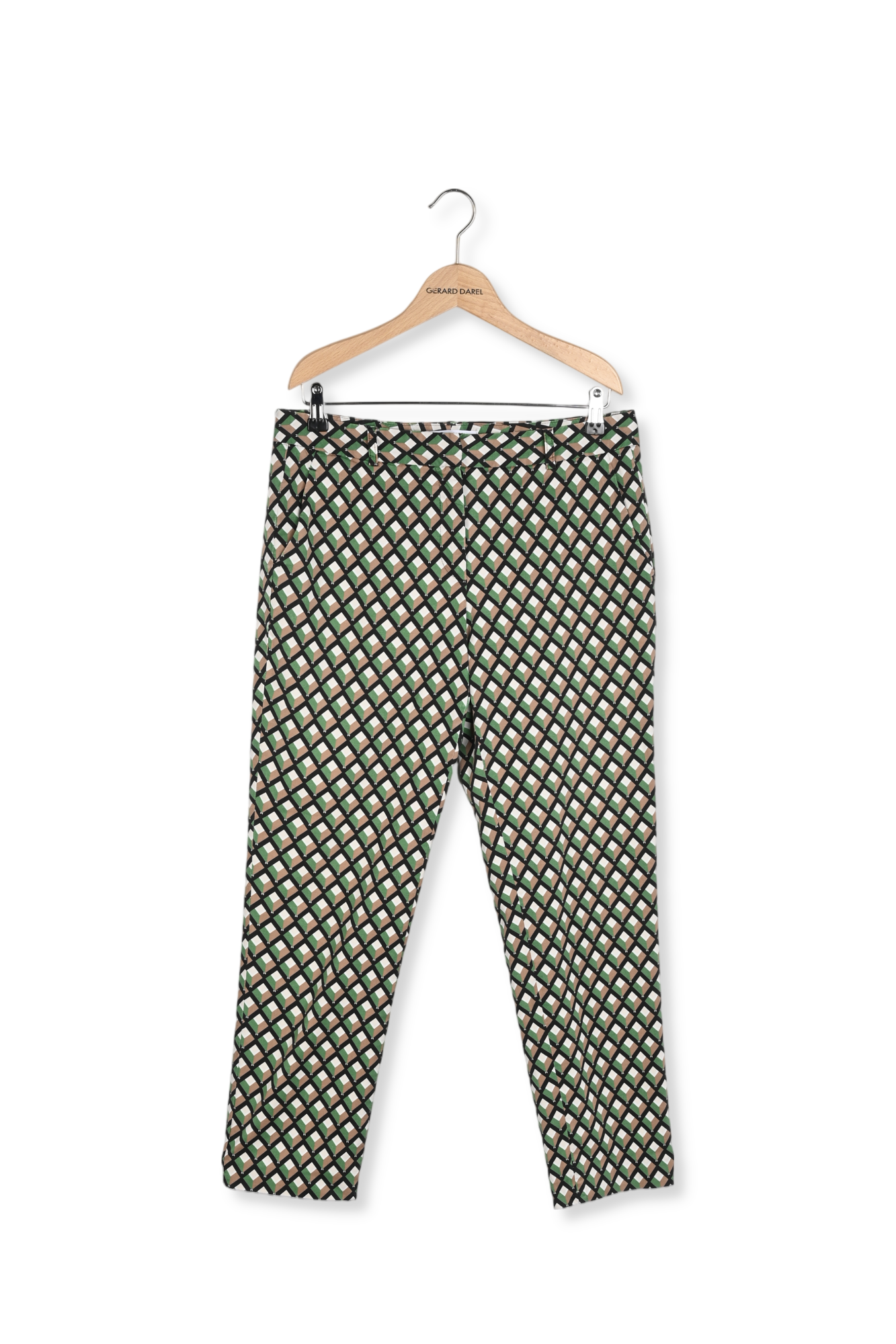 Pantalon en coton imprimé losanges- ELIESS Gerard Darel seconde main photo 1