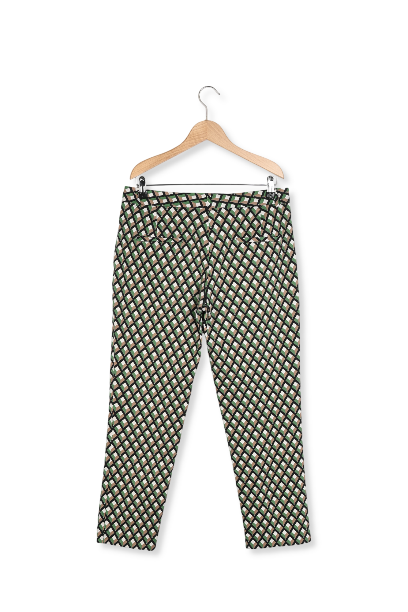Pantalon en coton imprimé losanges- ELIESS Gerard Darel seconde main photo 3