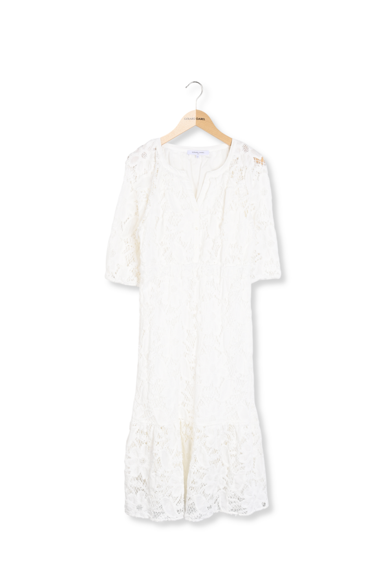 Robe midi en broderies - ELEONIE Gerard Darel seconde main photo 1