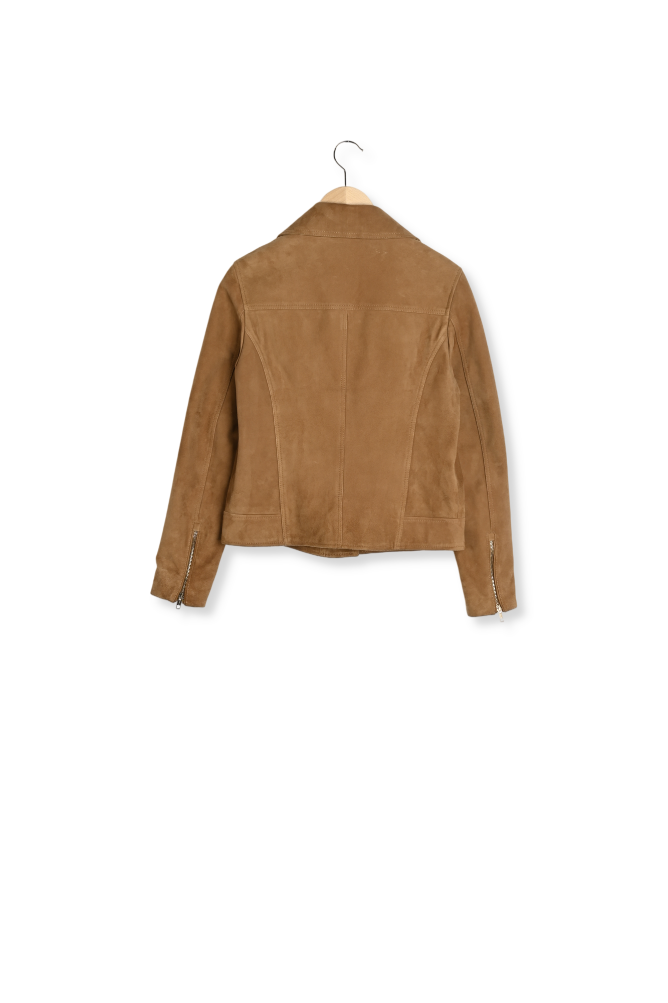 Veste biker en cuir velours - MAUD Gerard Darel seconde main photo 3