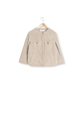 Veste en cuir velours - MARGOT Gerard Darel seconde main photo 1