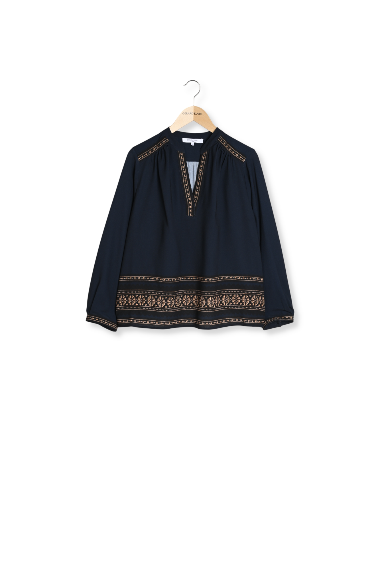 Blouse unie à frises - AURELIE Gerard Darel seconde main photo 1