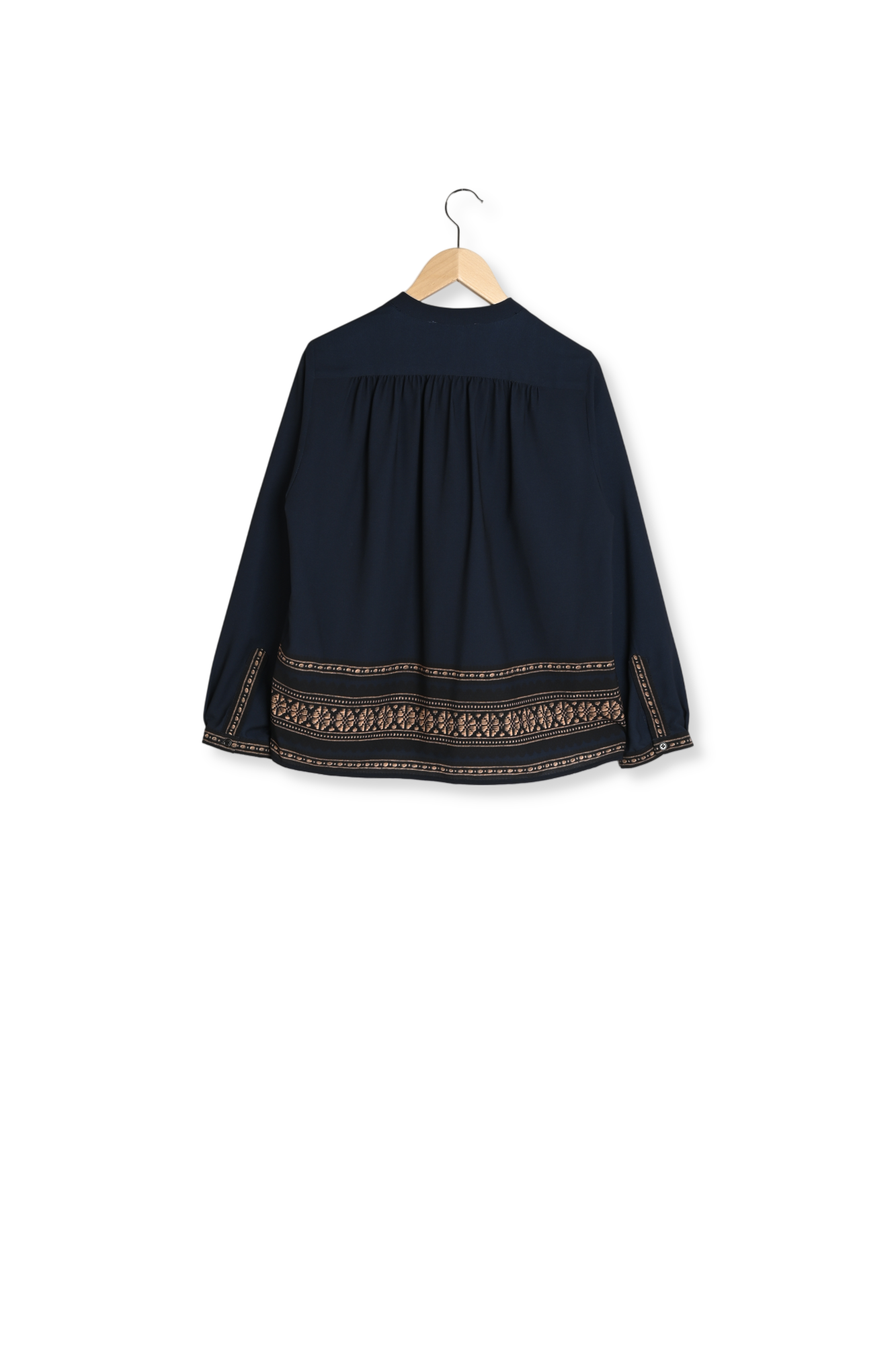 Blouse unie à frises - AURELIE Gerard Darel seconde main photo 2