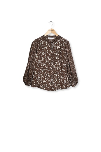 Chemise à fleurs en satin - ANAELLE Gerard Darel seconde main photo 1
