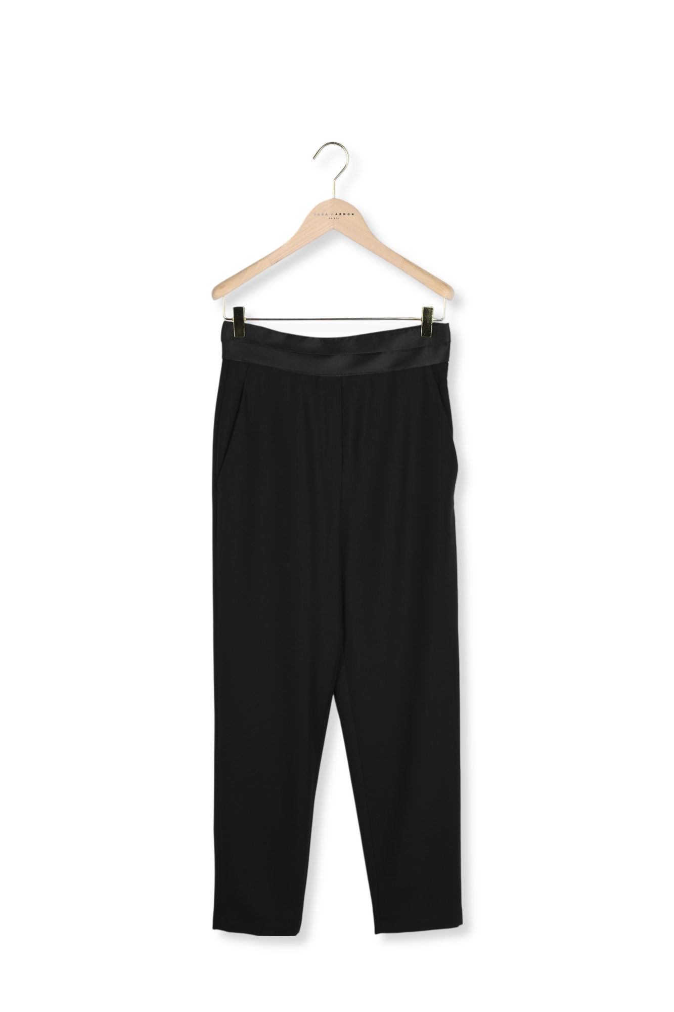 Pantalon noir en laine Paul Tara Jarmon seconde main photo 3