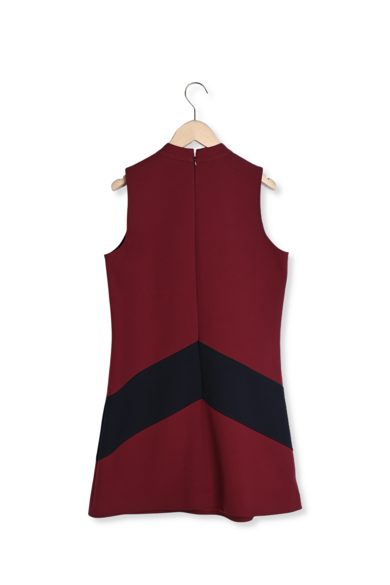 Robe bordeaux en toile double Respect Tara Jarmon seconde main photo 7