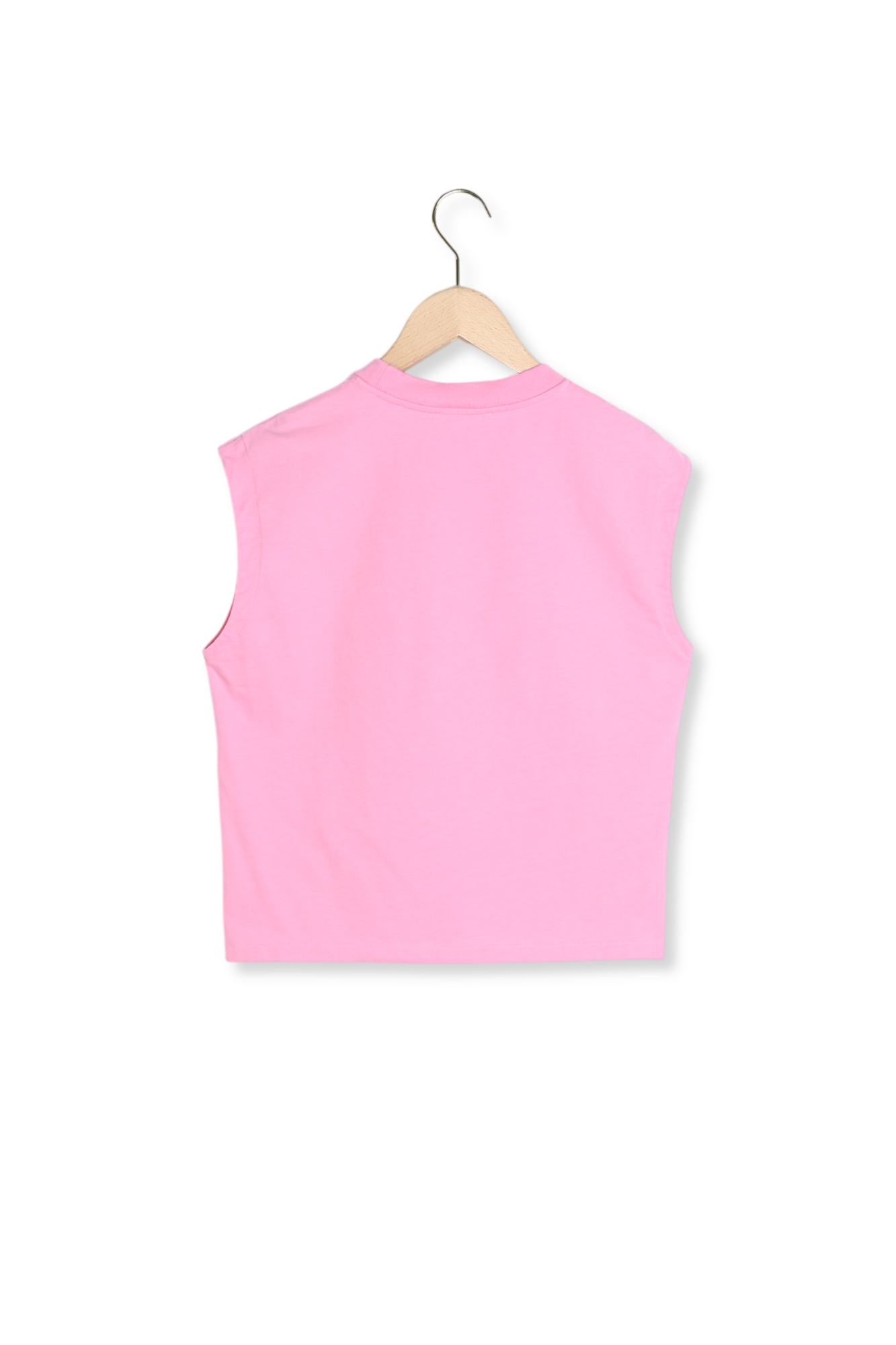 T-shirt Tenerife rose en coton Tara Jarmon seconde main photo 3