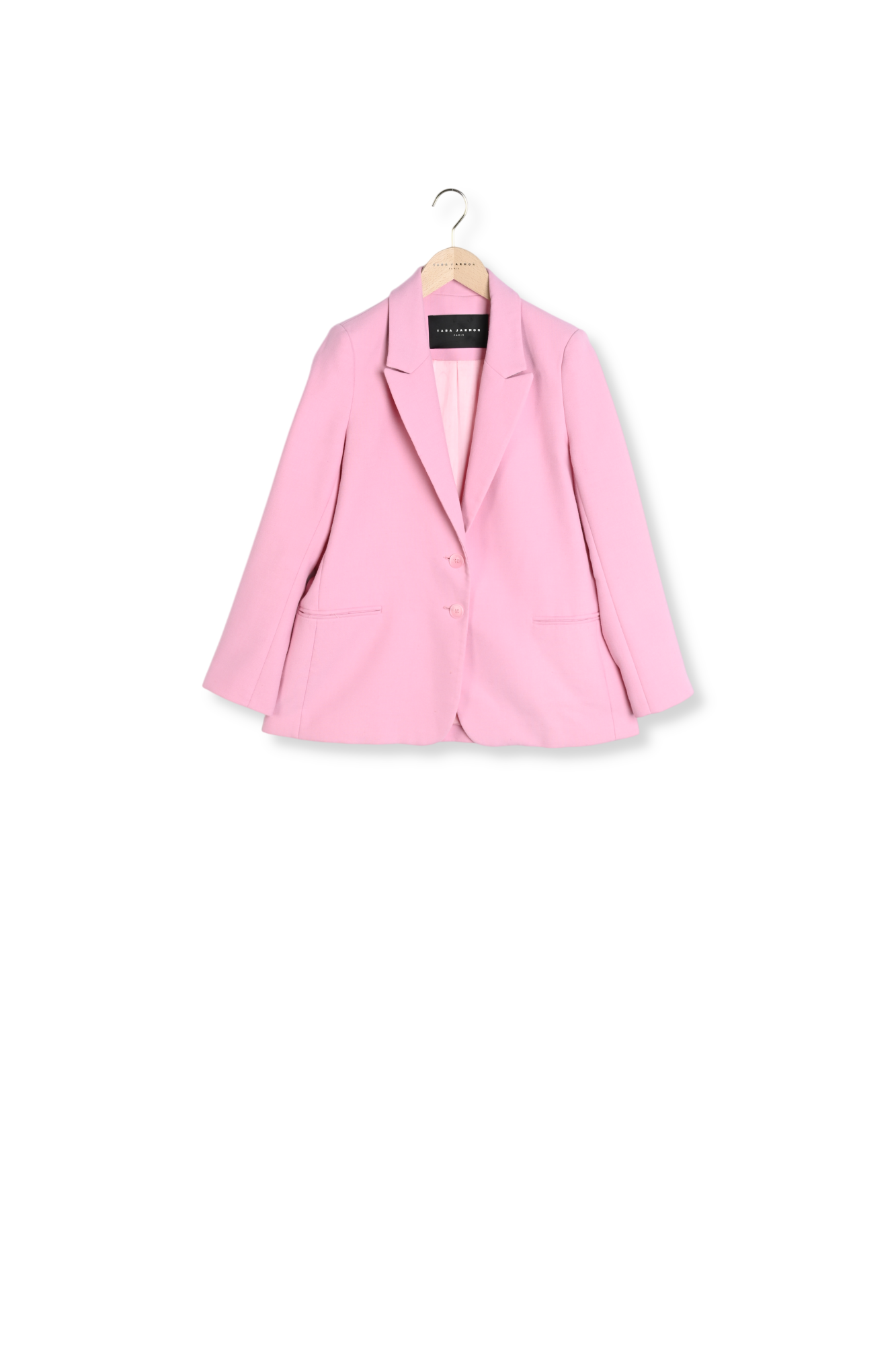 Veste Valiera rose en toile tailleur Tara Jarmon seconde main photo 8