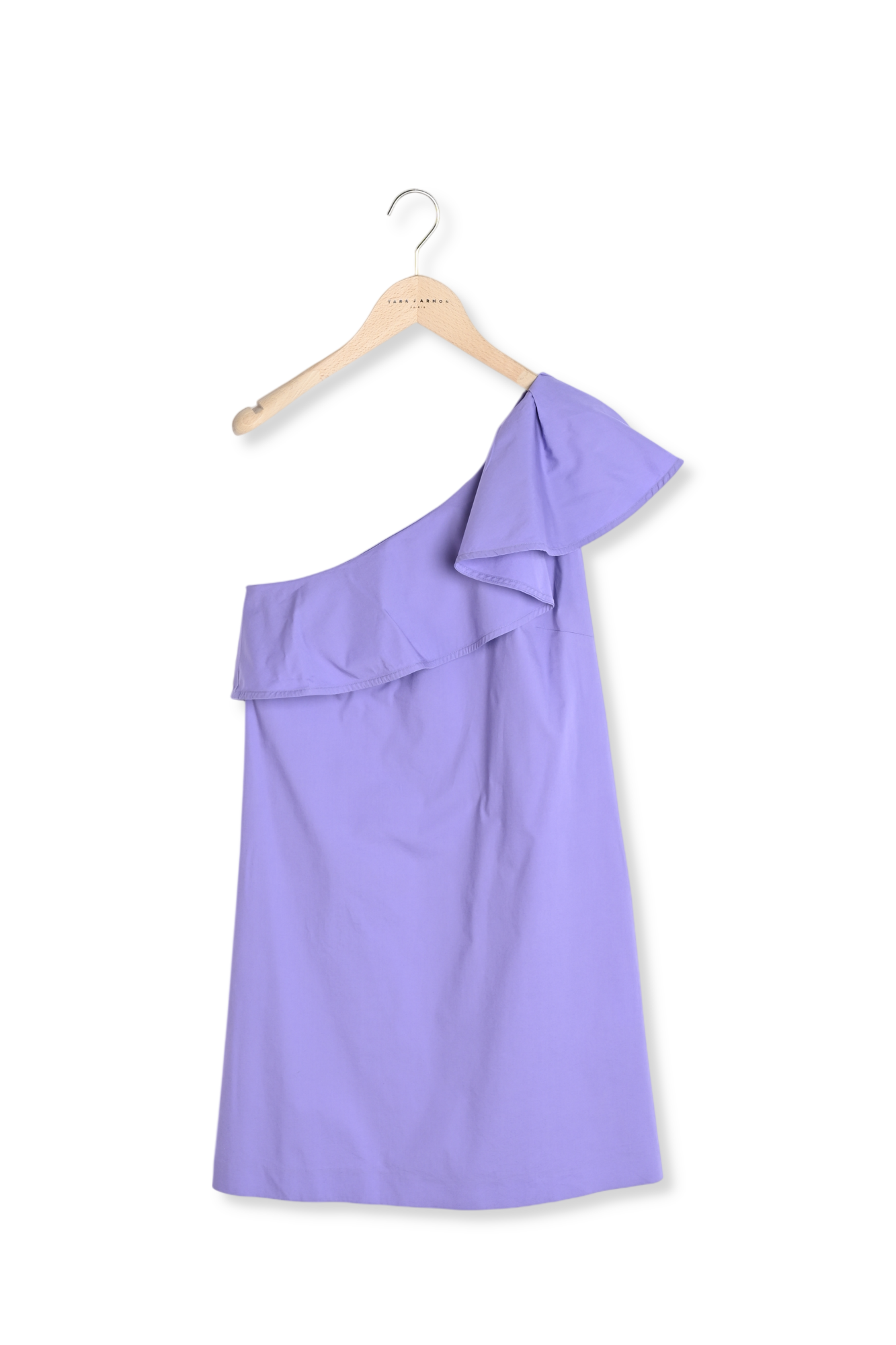 Robe asymétrique Roan violette en popeline Tara Jarmon seconde main photo 8