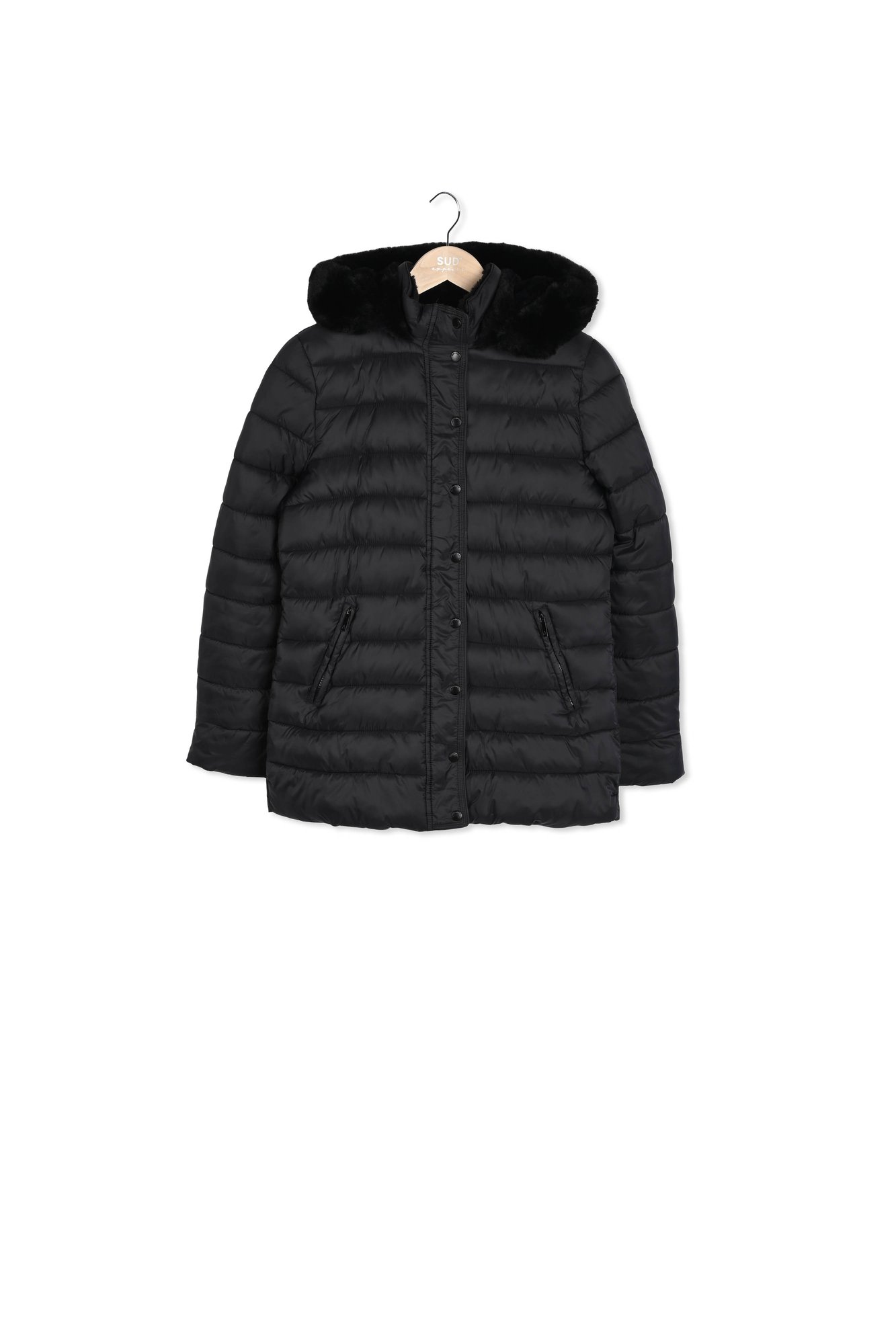 Verzy - Doudoune Capuche Fausse Fourrure