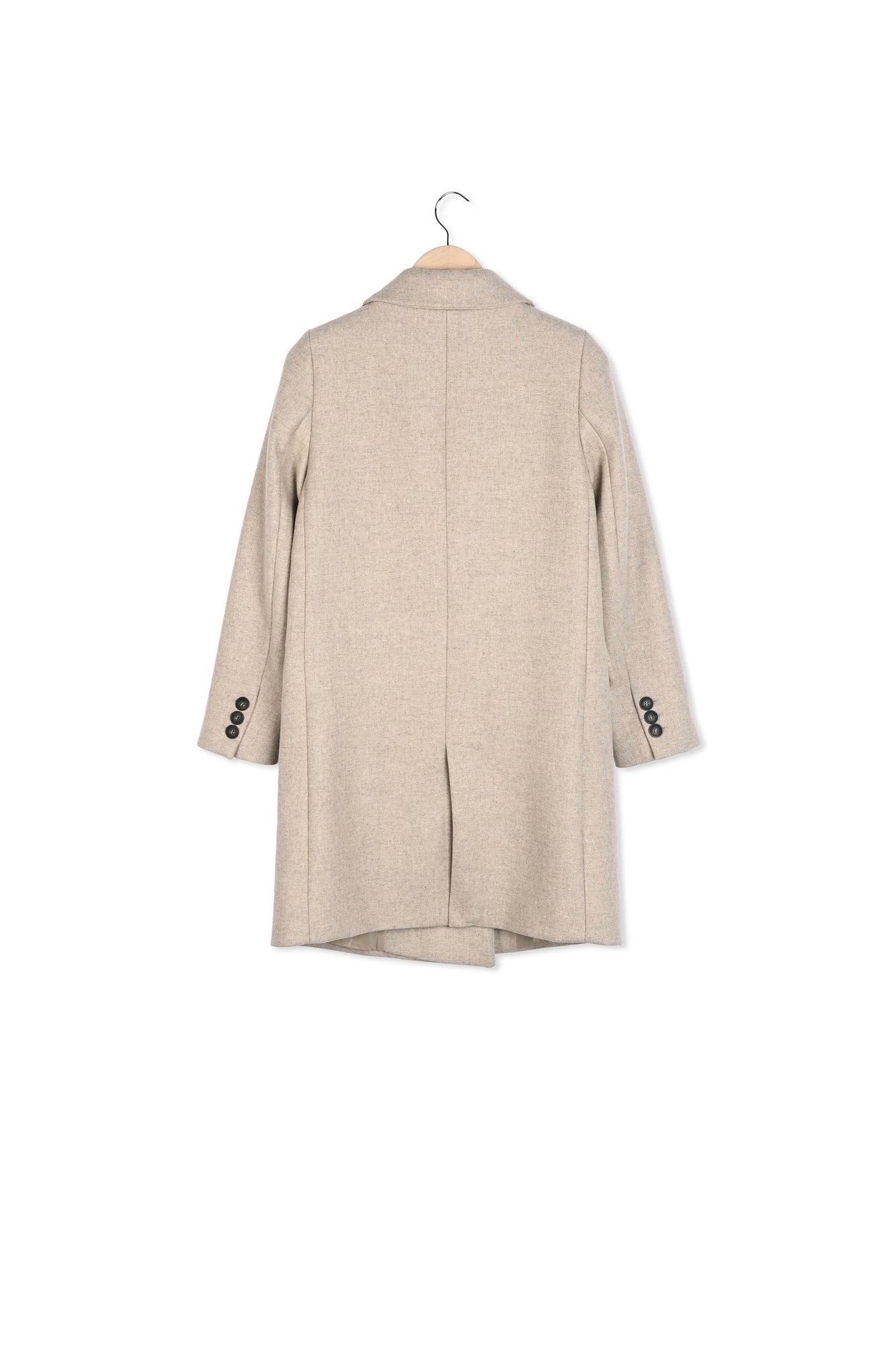 Masical - Manteau Boutonné Mi- Long En Lainage