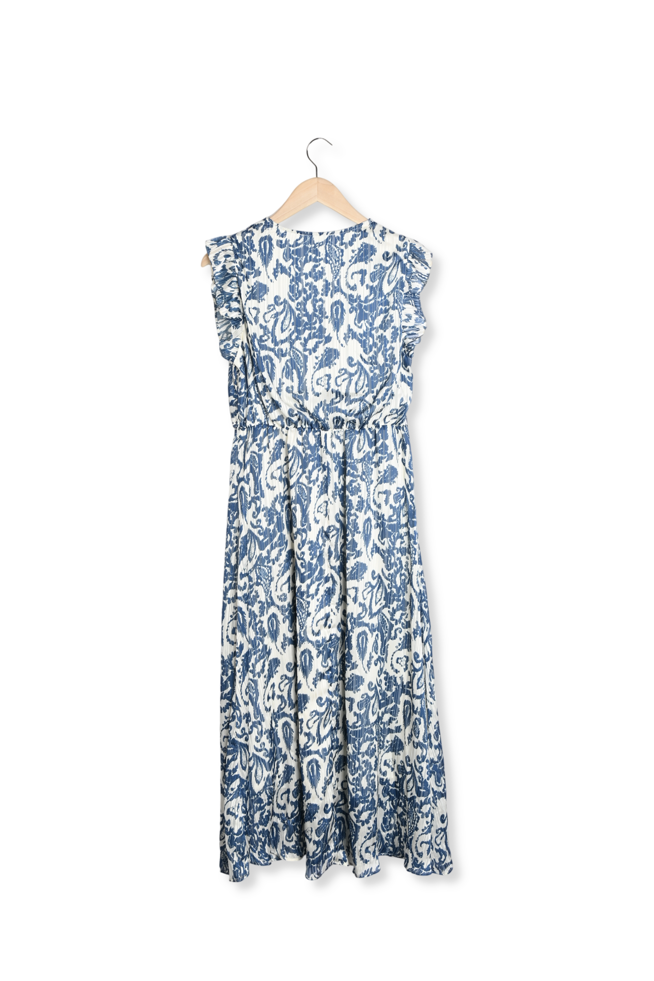 Photo produit Renetie - Robe Longue À Imprimé Cachemire Et Manches Courtes Volantées numéro 1