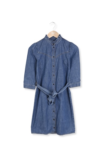 Ramia - Robe Chemise En Denim Manches 3/4 Et Ceinture Amovible À La Taille Sud Express seconde main photo 1