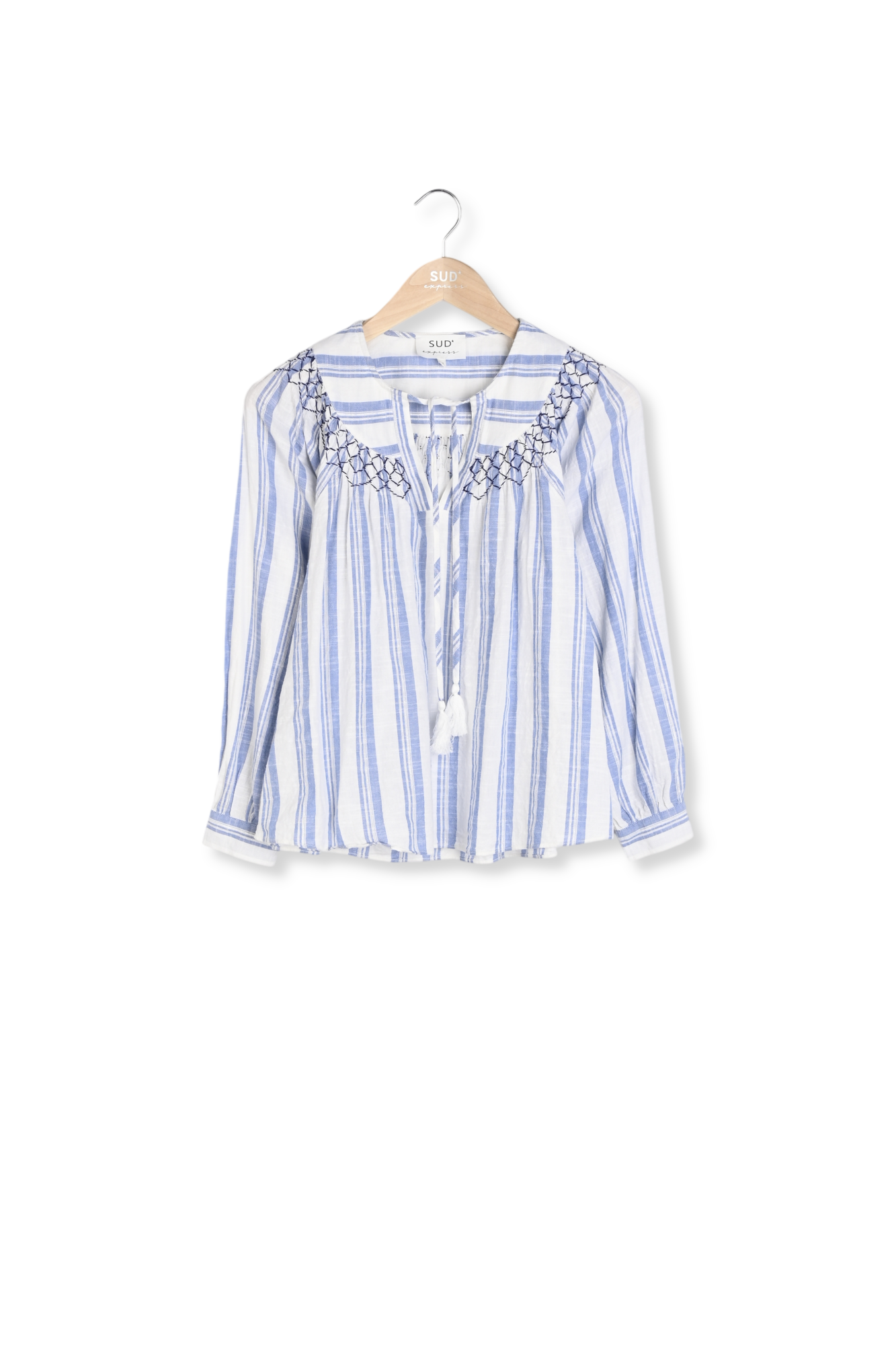 Photo produit TAMARIA  -  Blouse oversize en coton léger avec rayures numéro 0