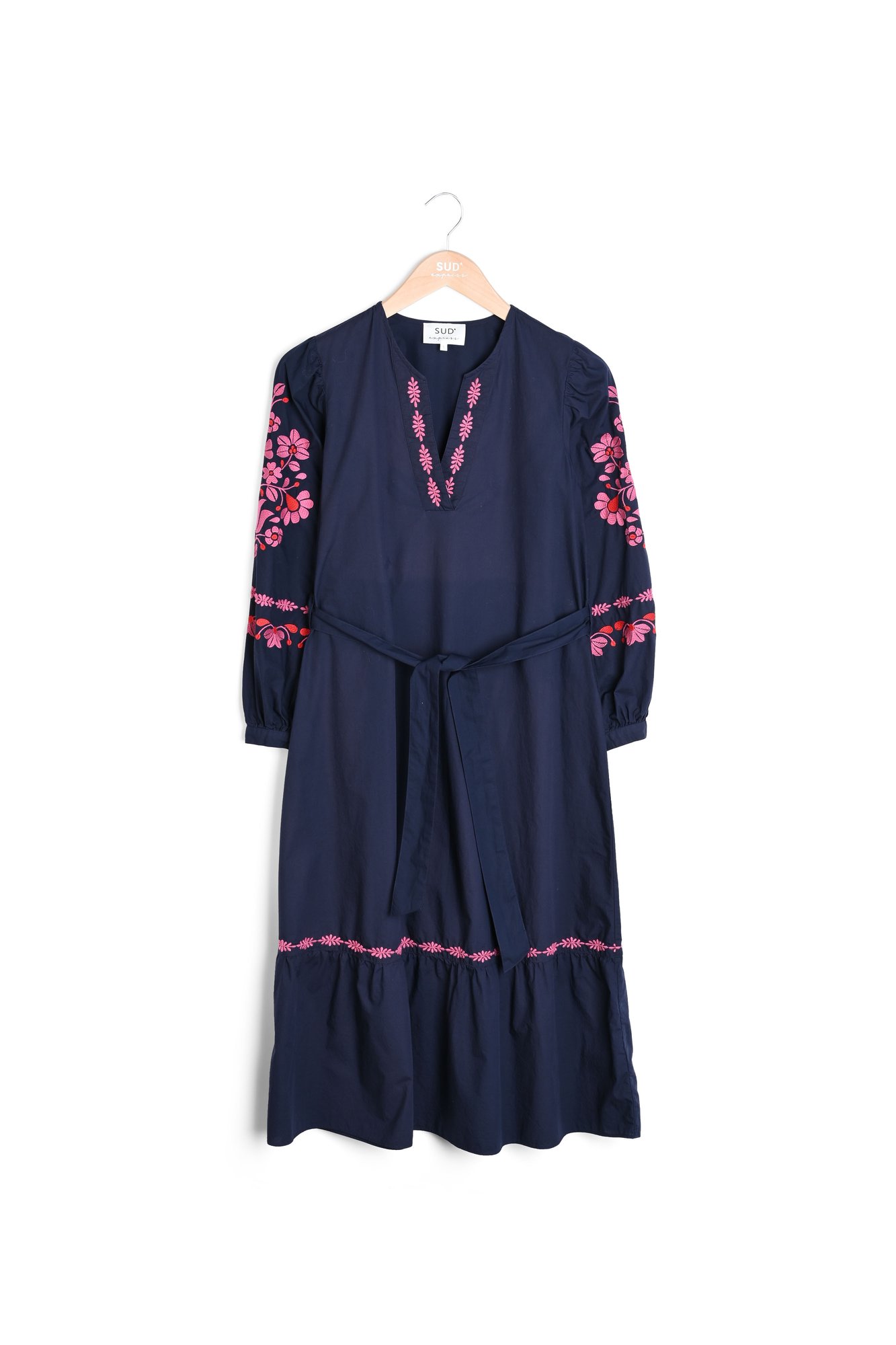 Refitis - Robe Longue Détails De Broderies