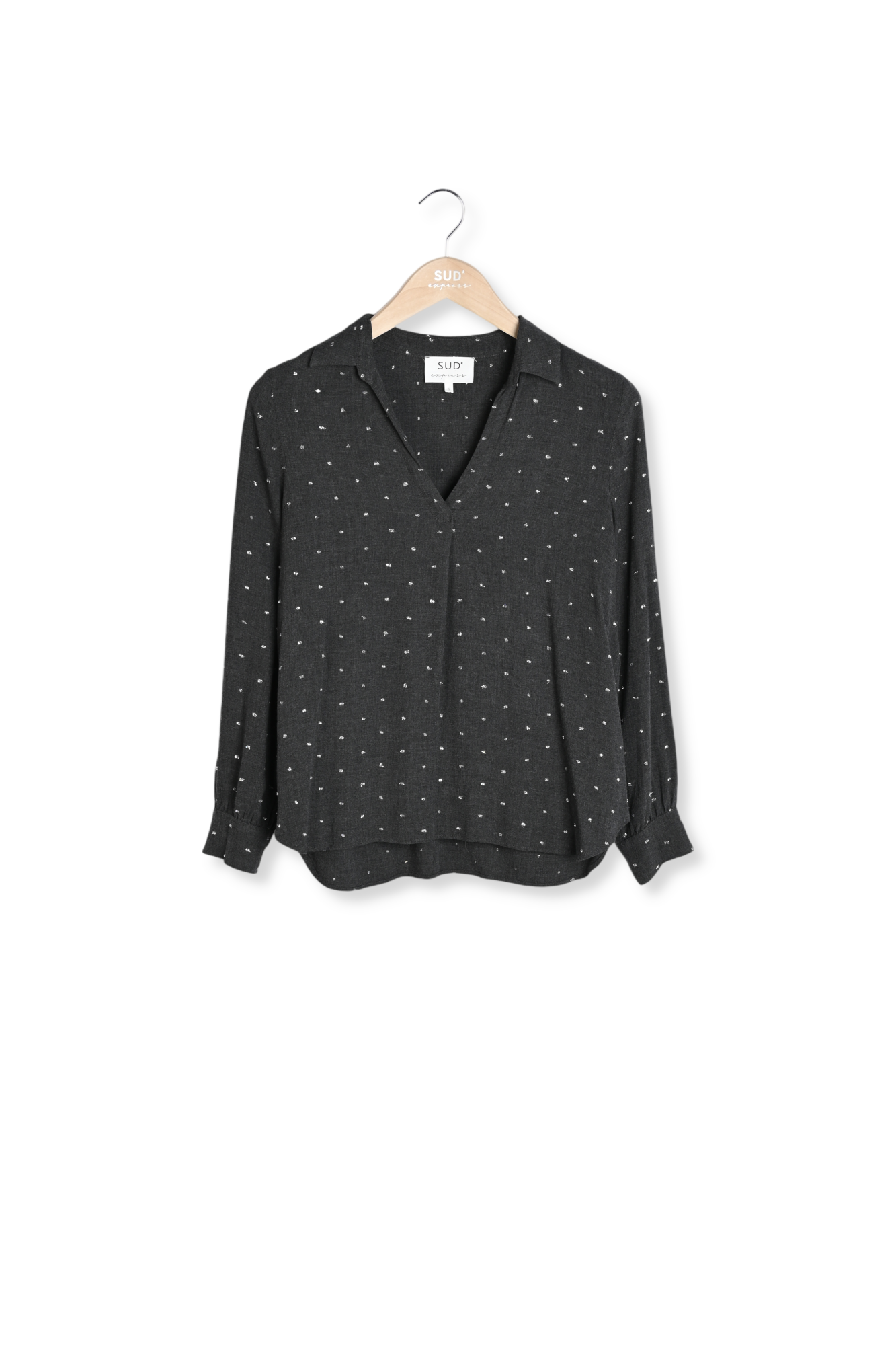 Tarano - Blouse À Col V Et Plumetis Lurex Sud Express seconde main photo 1