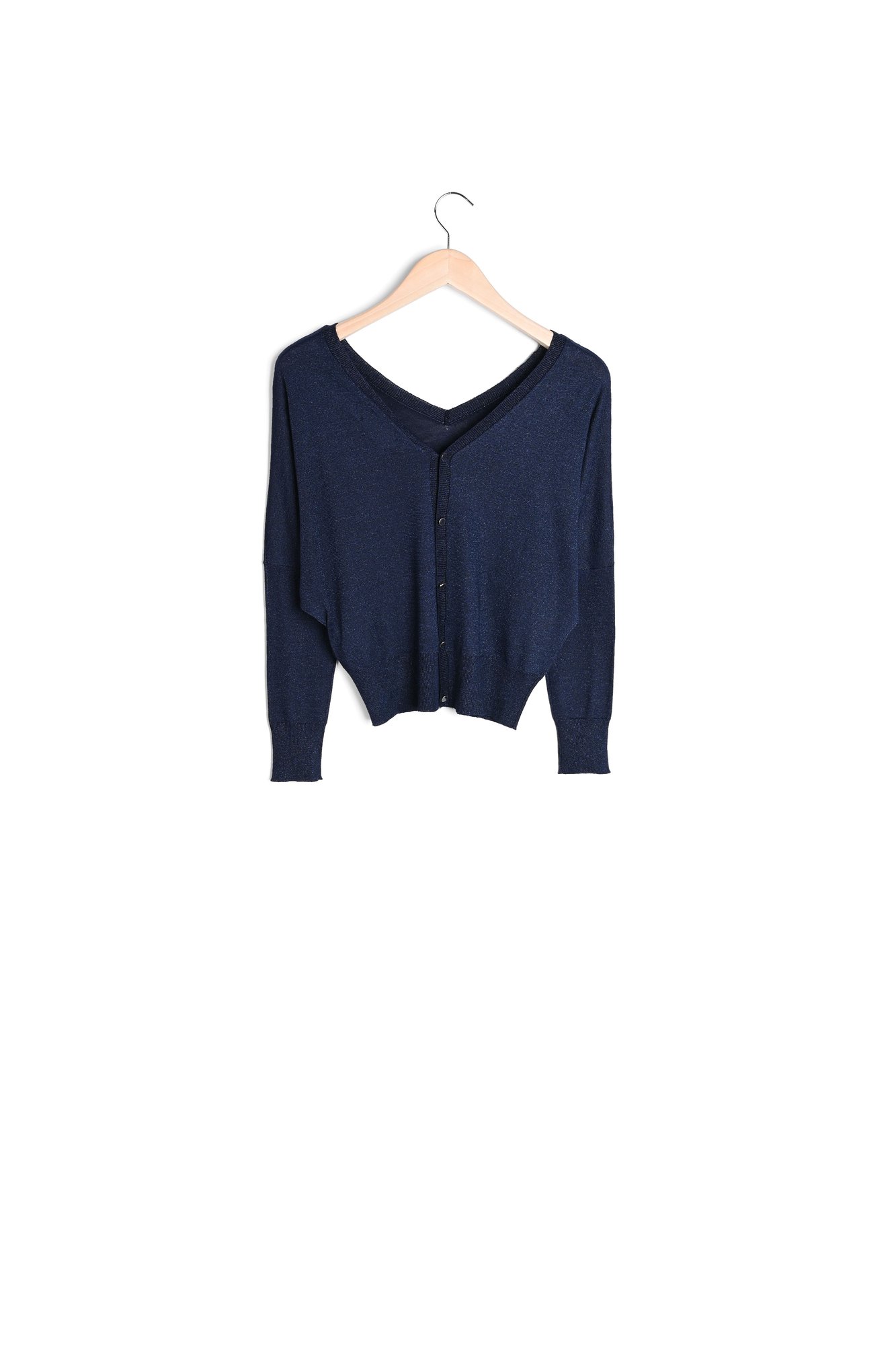 Gonama - Gilet Col V Détails Scintillants