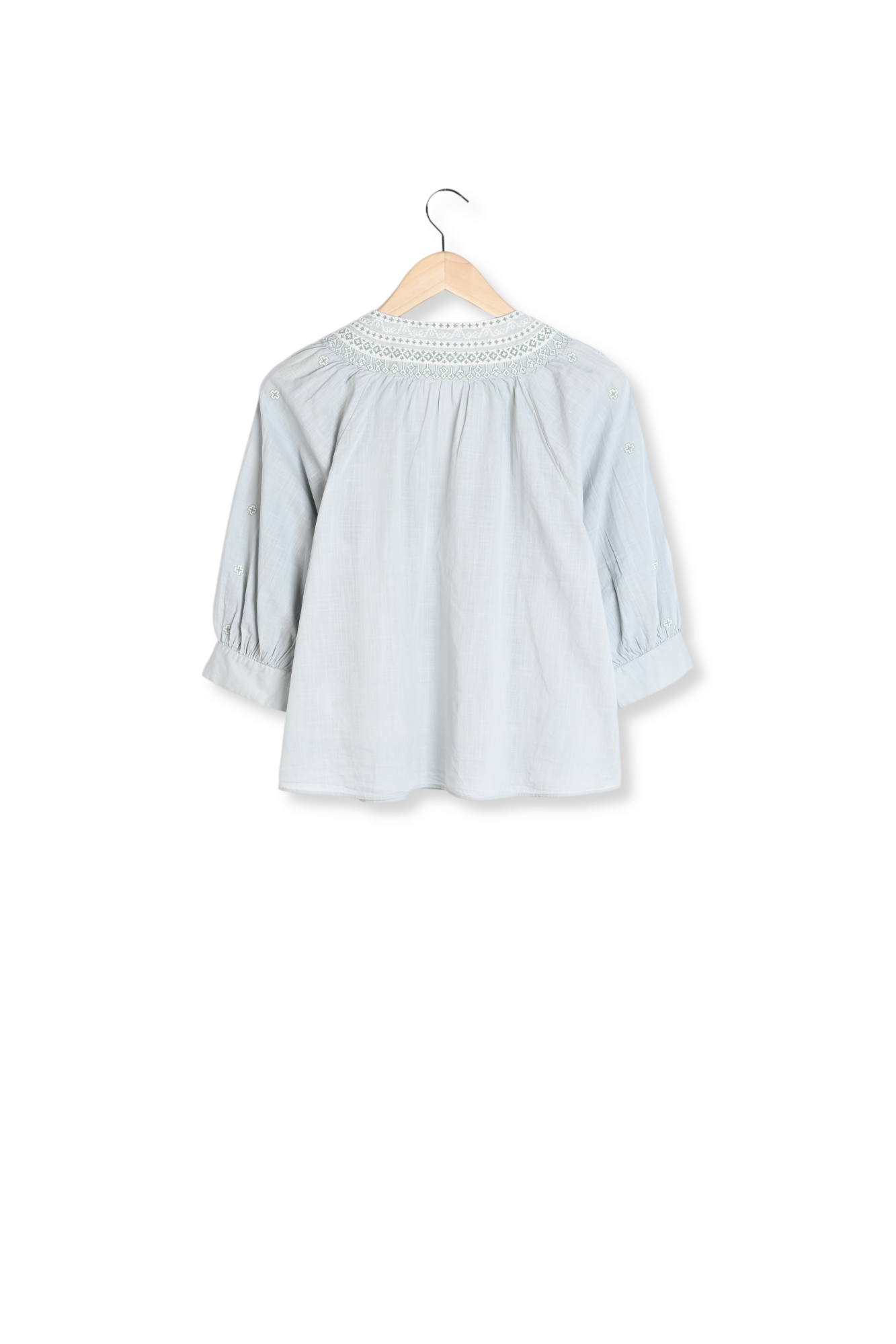CORINA - Blouse à manches 3/4 et détails brodés Sud Express seconde main photo 5
