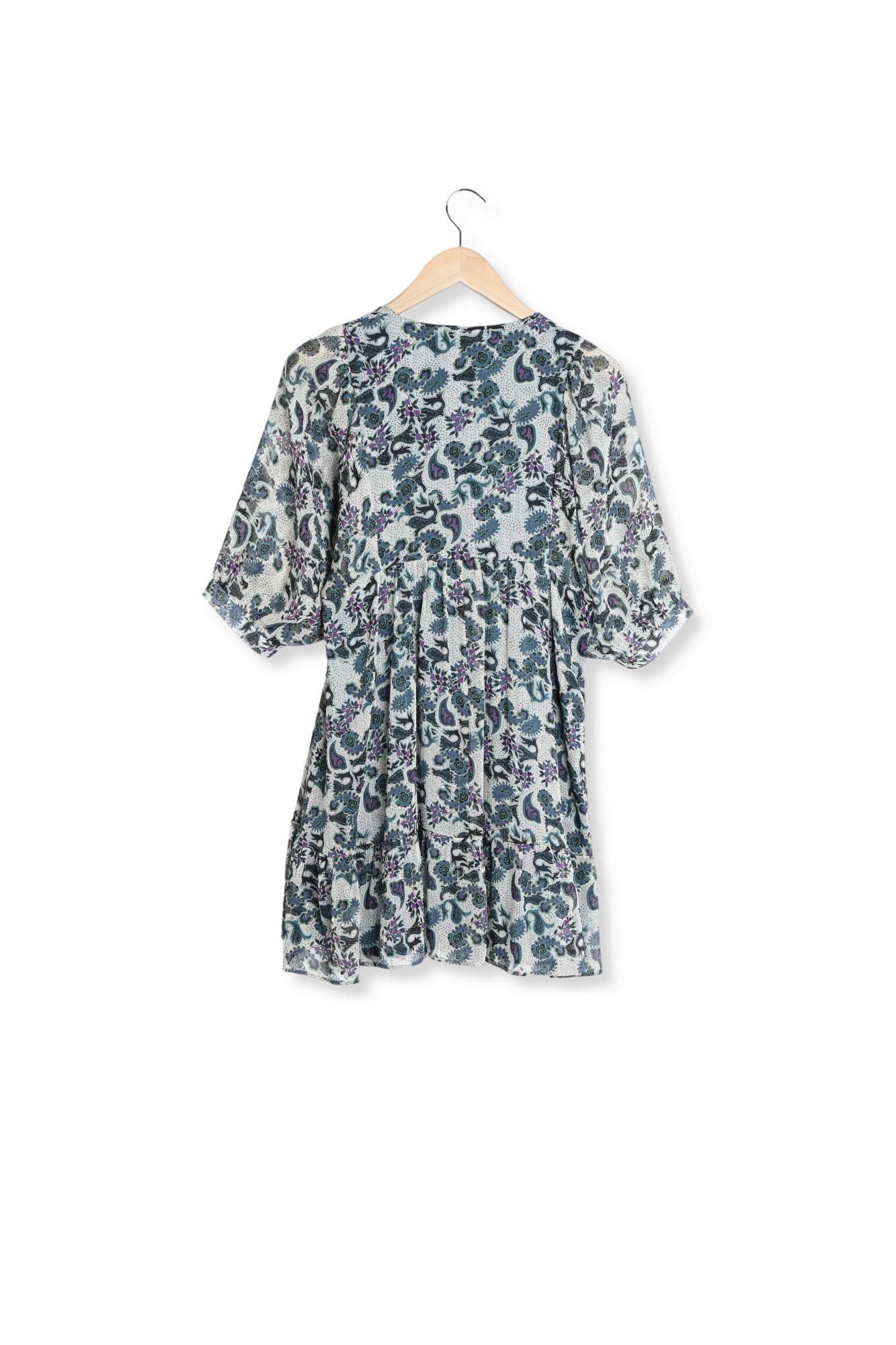 Rejouly - Robe Courte Large Manches Chauve Souris Sud Express seconde main photo 2