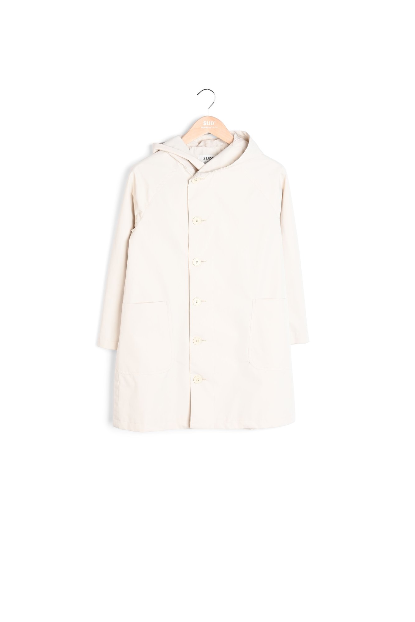 Vutah - Veste Mi- Longue Imperméable À Capuche