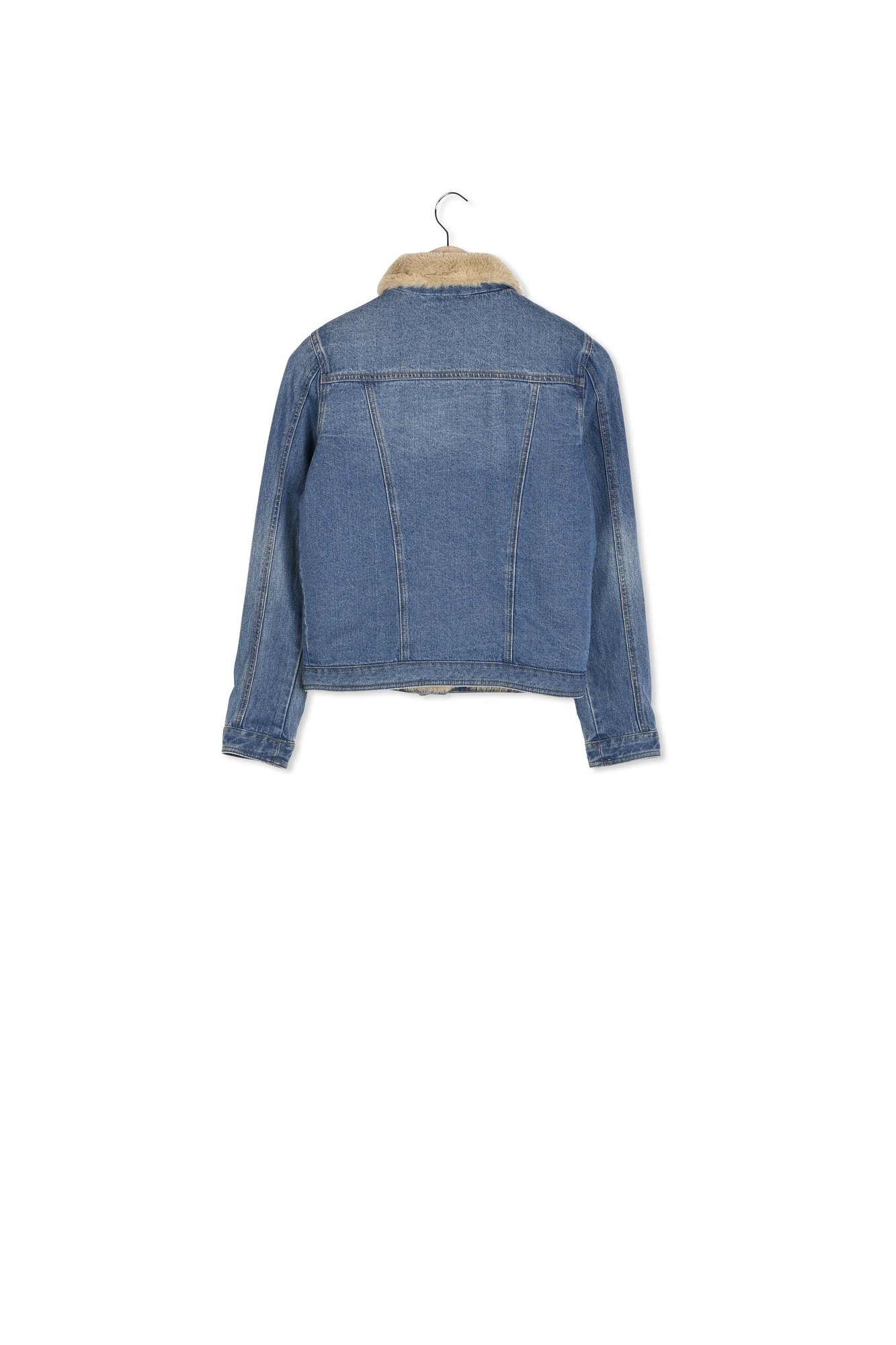Vordore Veste En Jean Doublee Fausse Fourrure Col - Vordore Veste