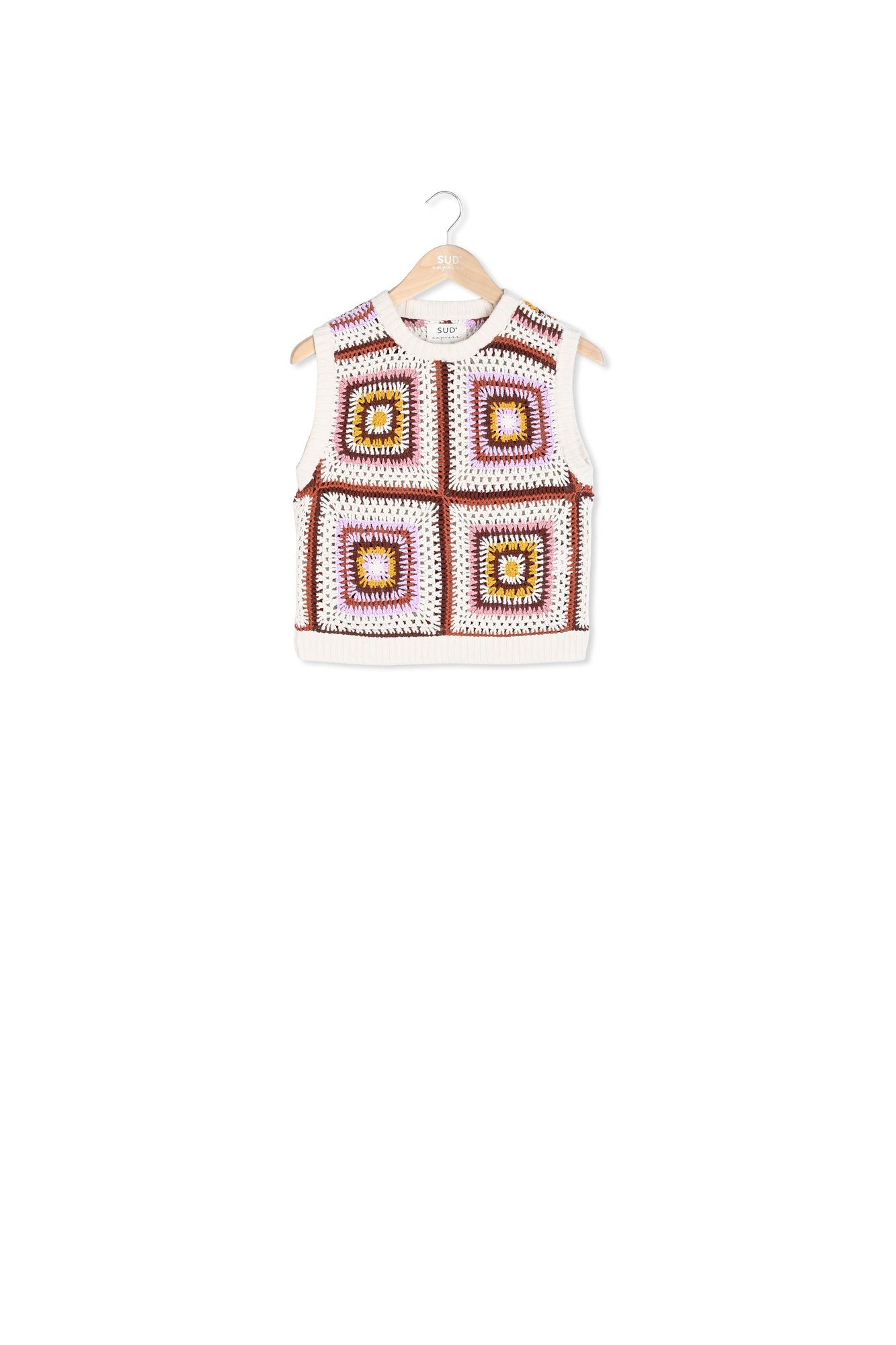 Marcia - Pull En Crochet Sans Manches