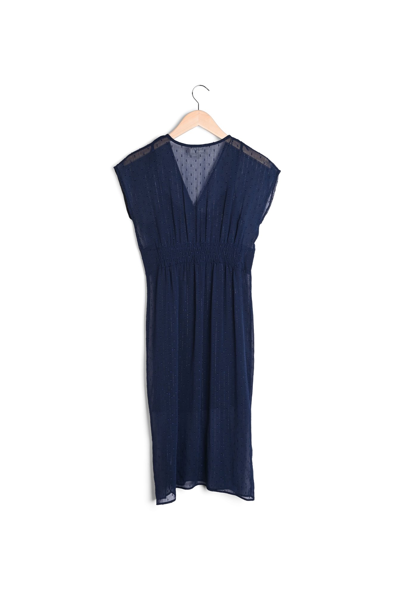 Redel - Robe Midi À Plumetis Et Détail Fil Métallisé