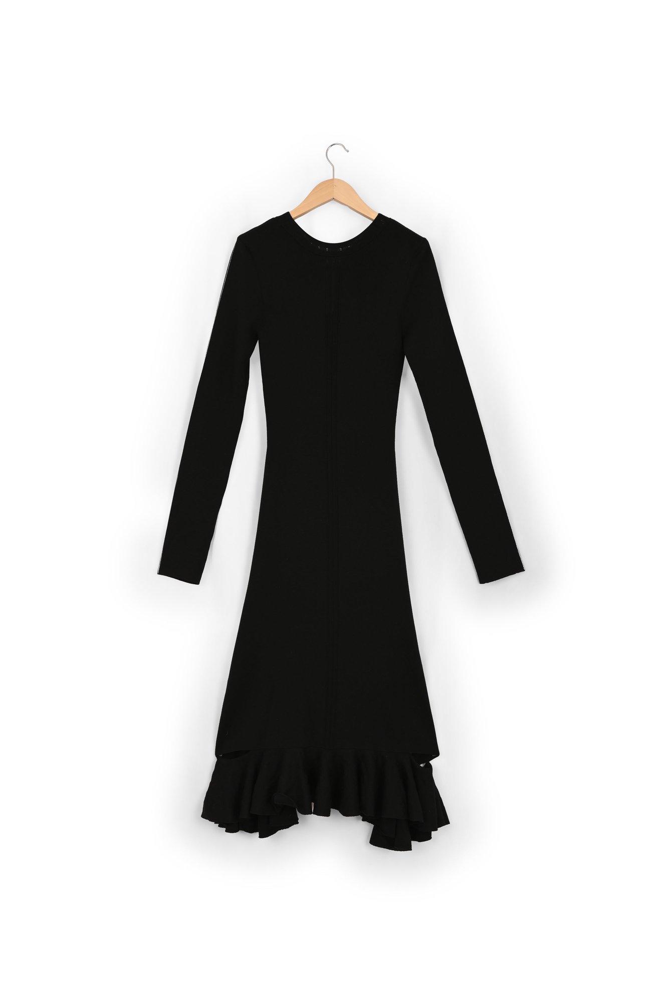 Long Sleeve Flared Midi Dress
