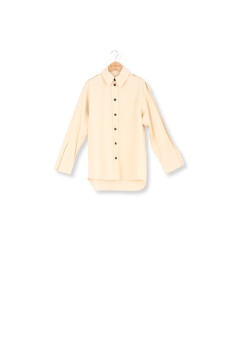 Oversized Pleat Detail Denim Shirt Victoria Beckham second-hand photo 1