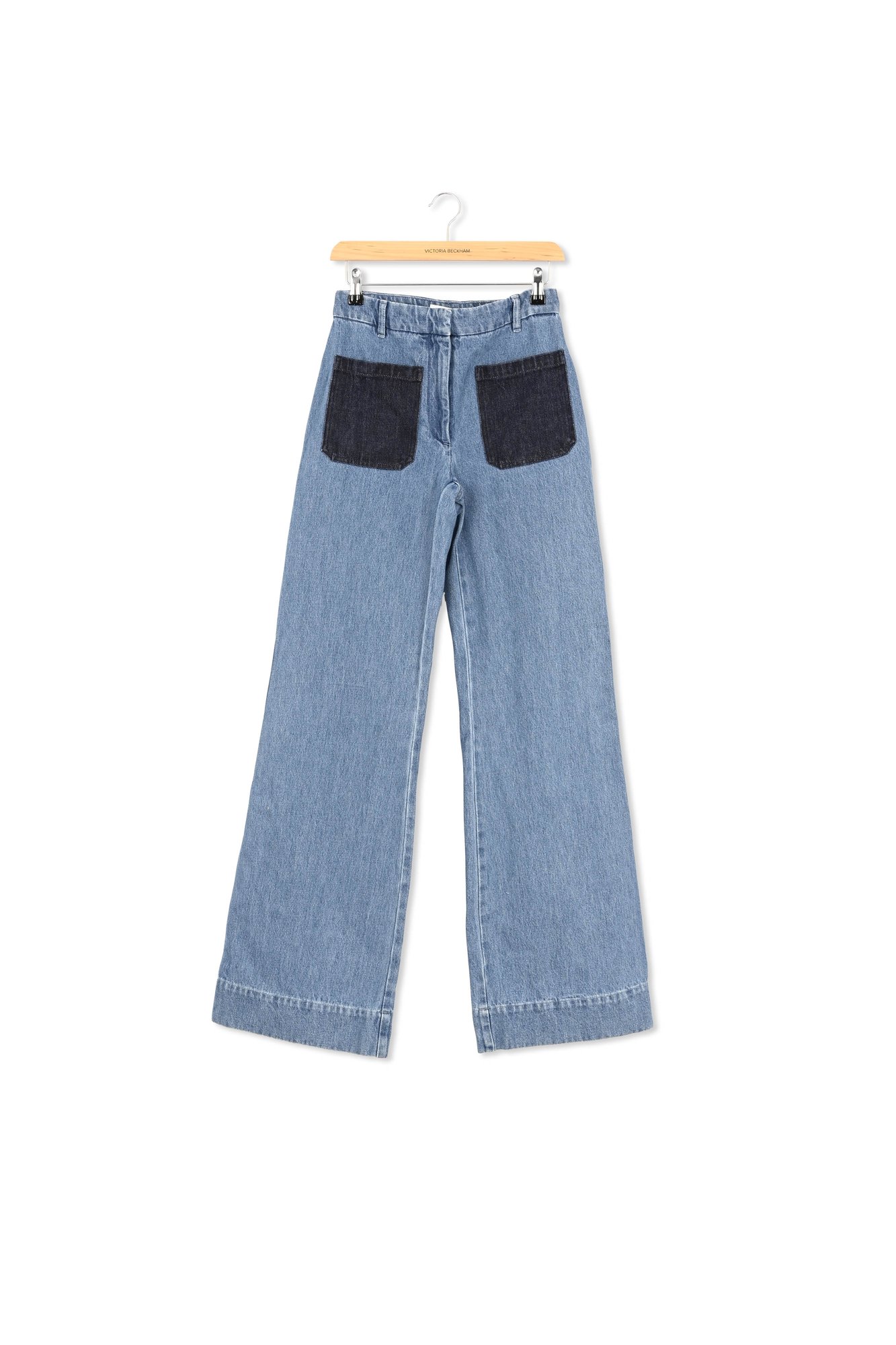 High Waisted Patch Pocket Jean