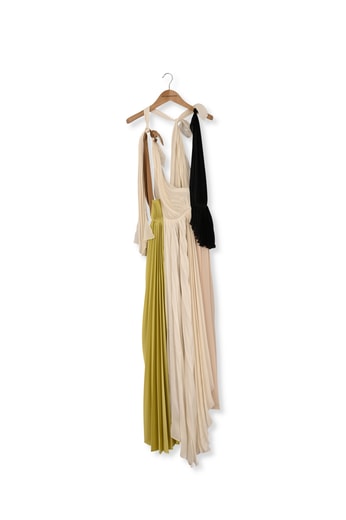 Asymmetric Pleated V-Neck Dress Victoria Beckham second-hand photo 1