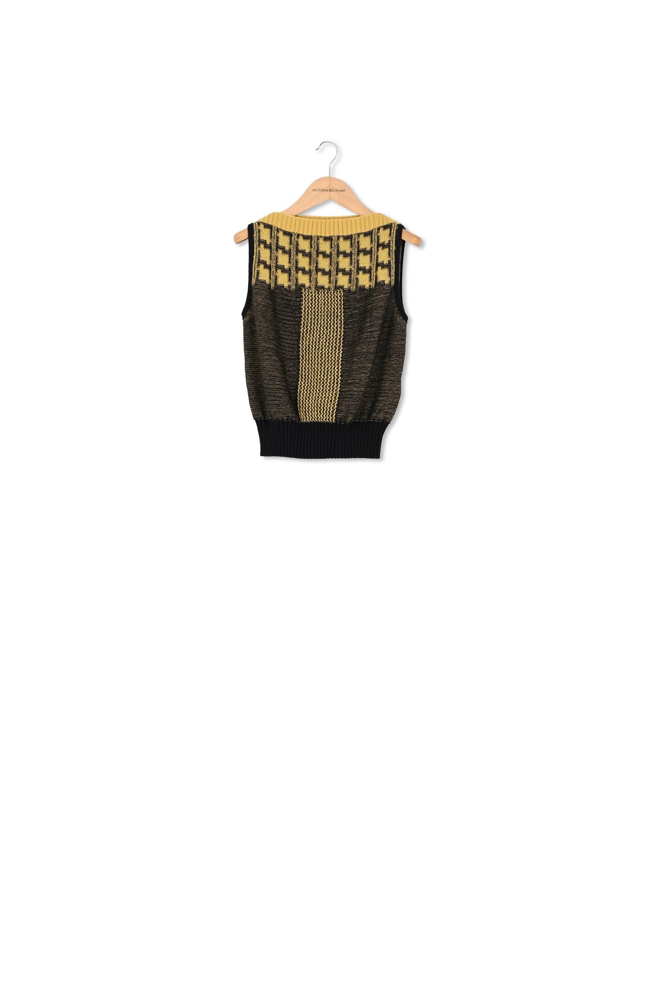 Textured Houndstooth Sleeveless Top