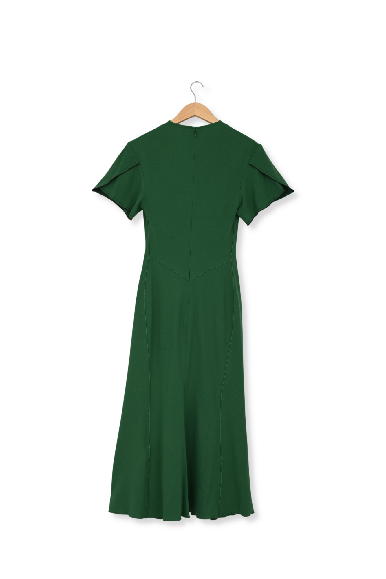 Gathered V-Neck Midi Dress Victoria Beckham second-hand photo 2
