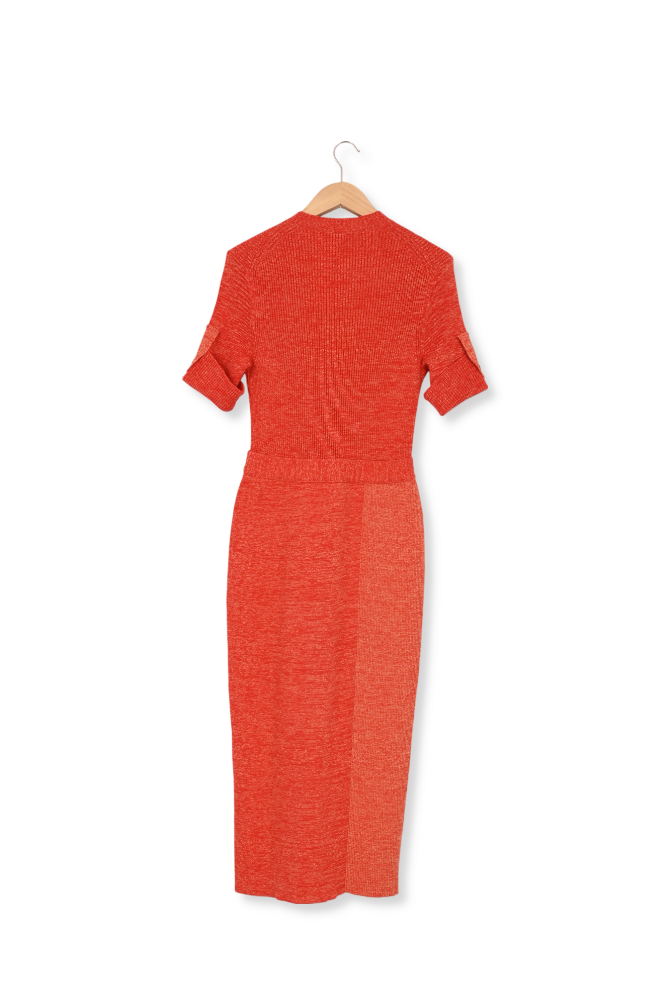 Cotton Military Rib Utilitarian Crewneck Dress Victoria Beckham second-hand photo 2