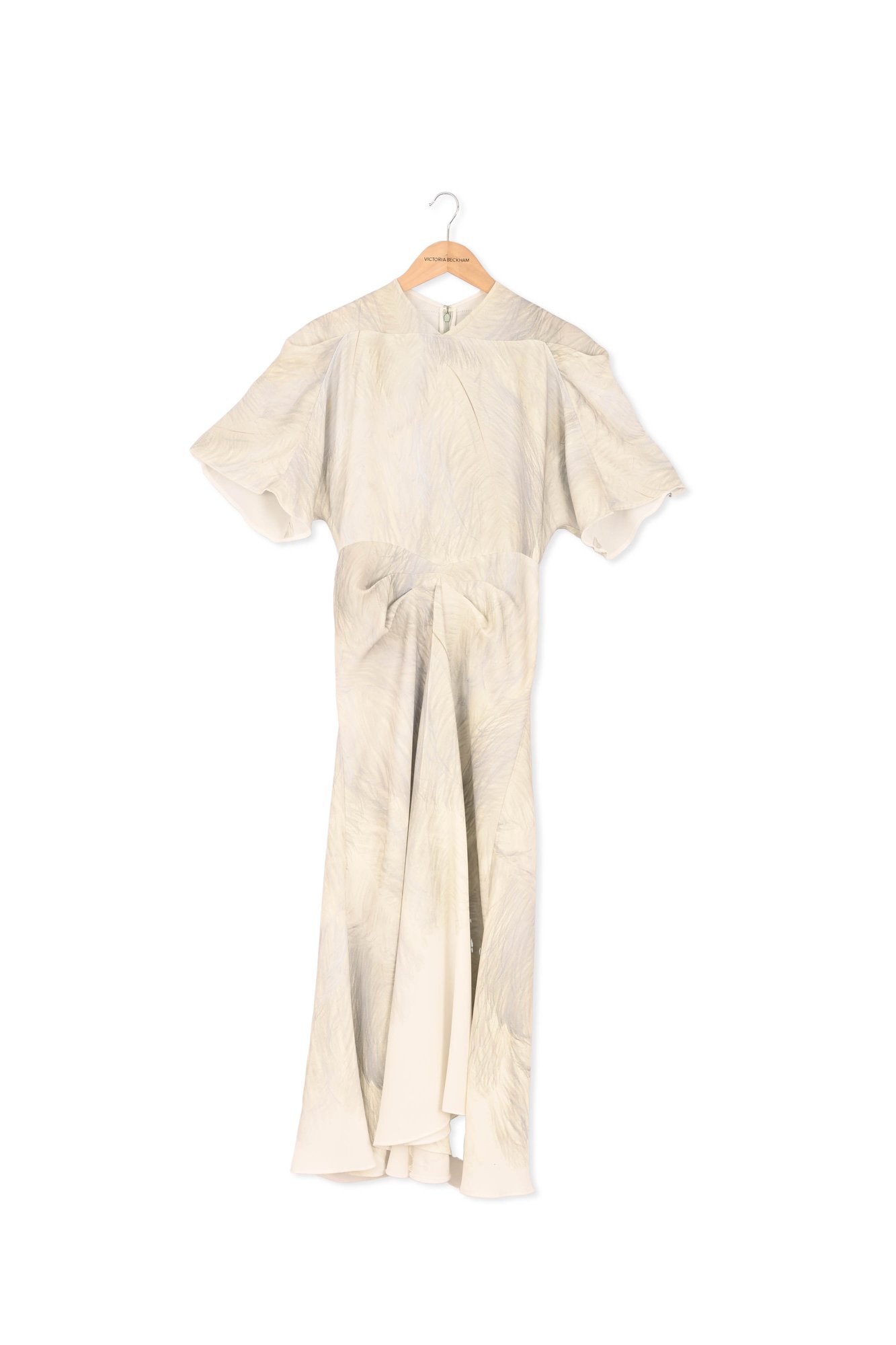 Drape Sleeve Midi Dress