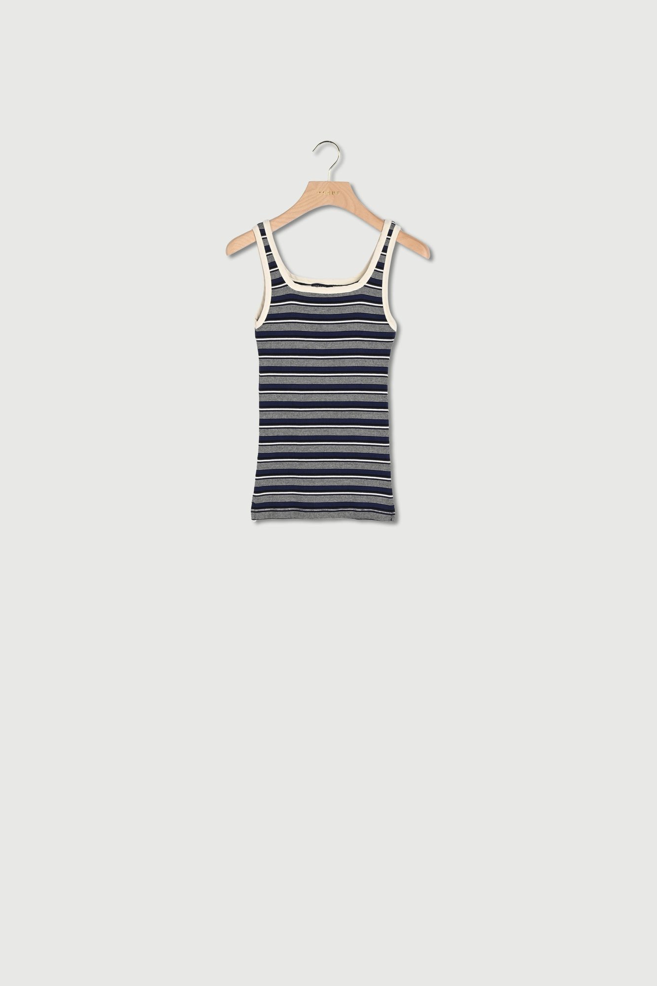 NAVY/ECRU