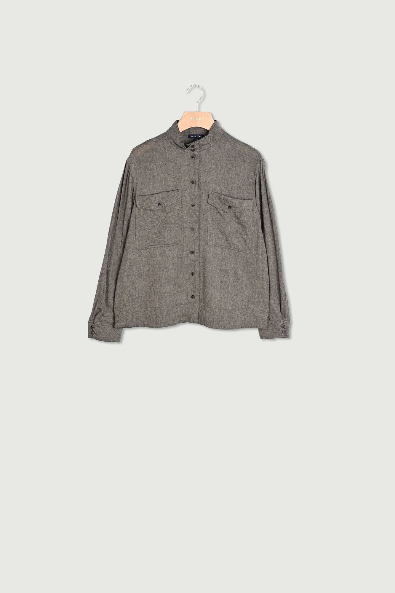 MARRON/ECRU