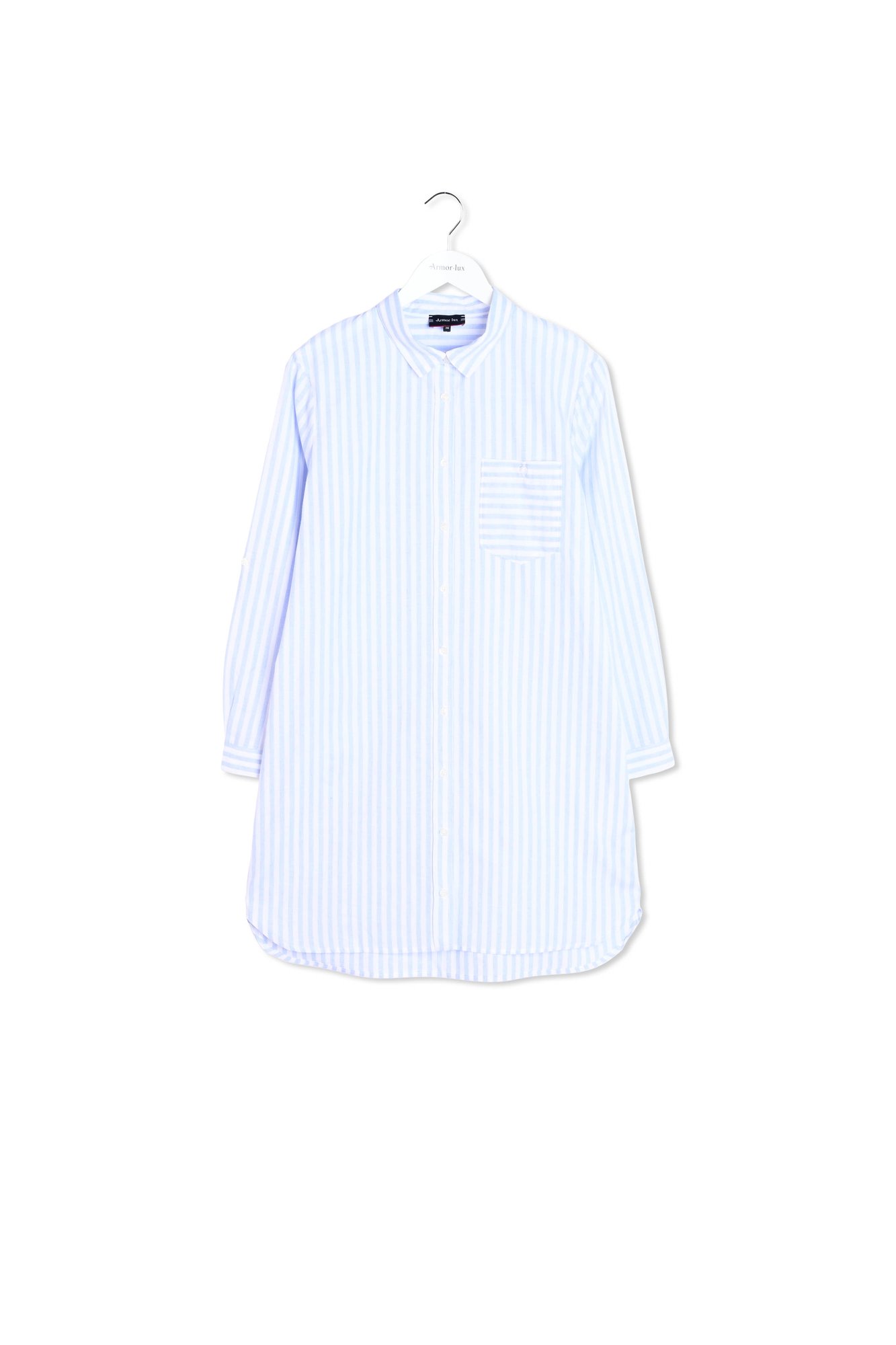 RAYURES BLANC/BLEU LAVANDE