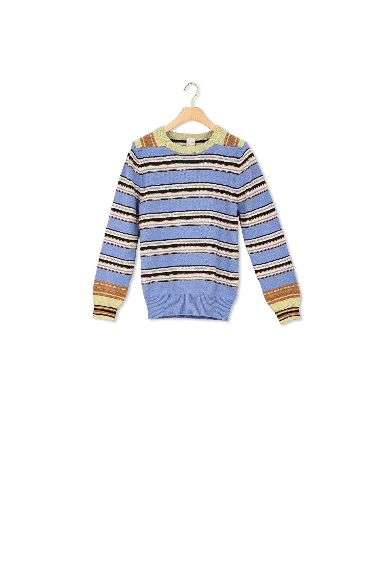 Mix-Up Stripe Cotton-Blend Sweater