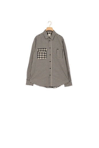 Monochrome Cotton 'Gingham' Long-Sleeve Shirt Paul Smith second-hand photo 1