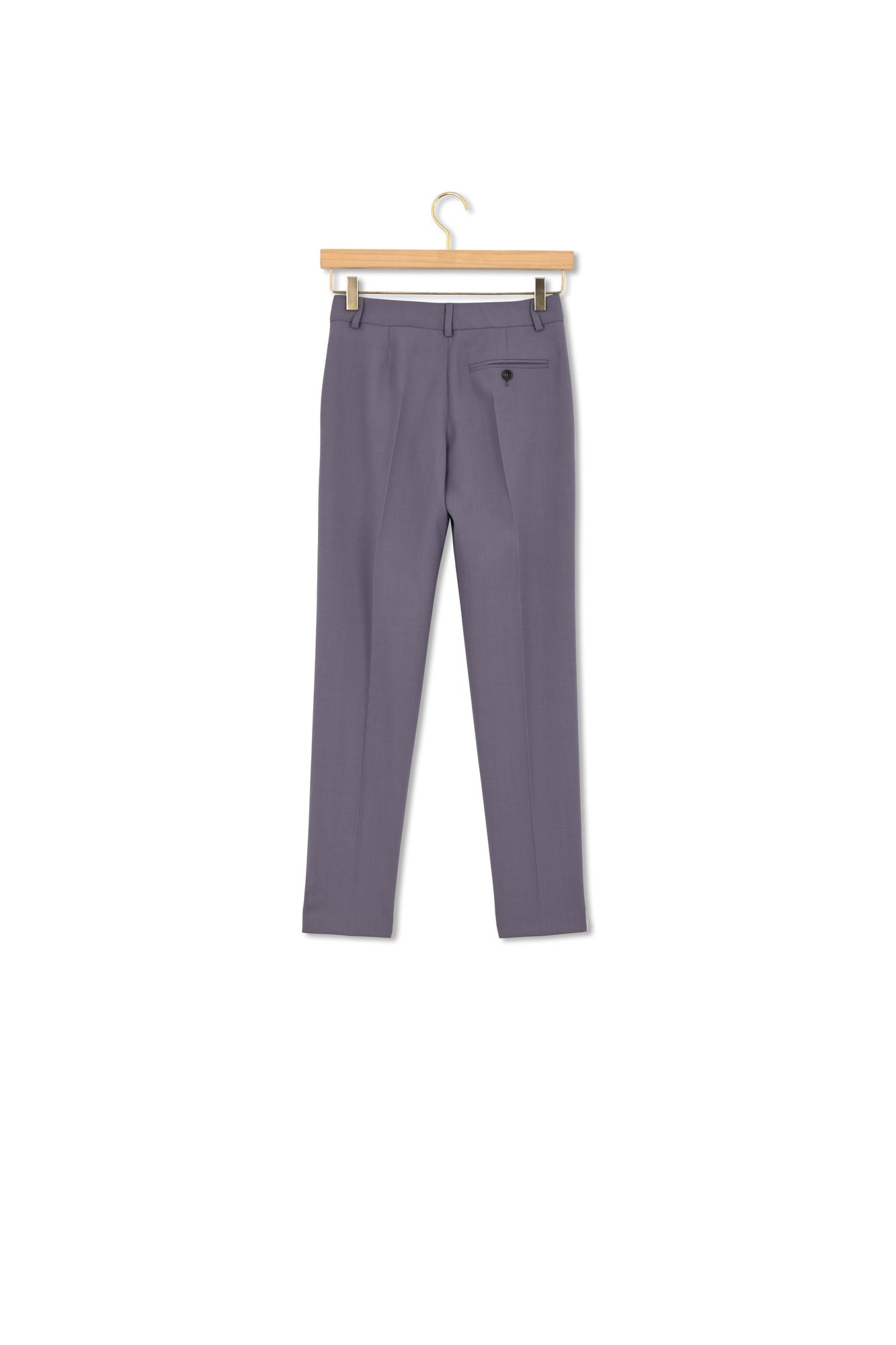 Women's Dark Lilac Wool Hopsack Trousers Paul Smith second-hand photo 2